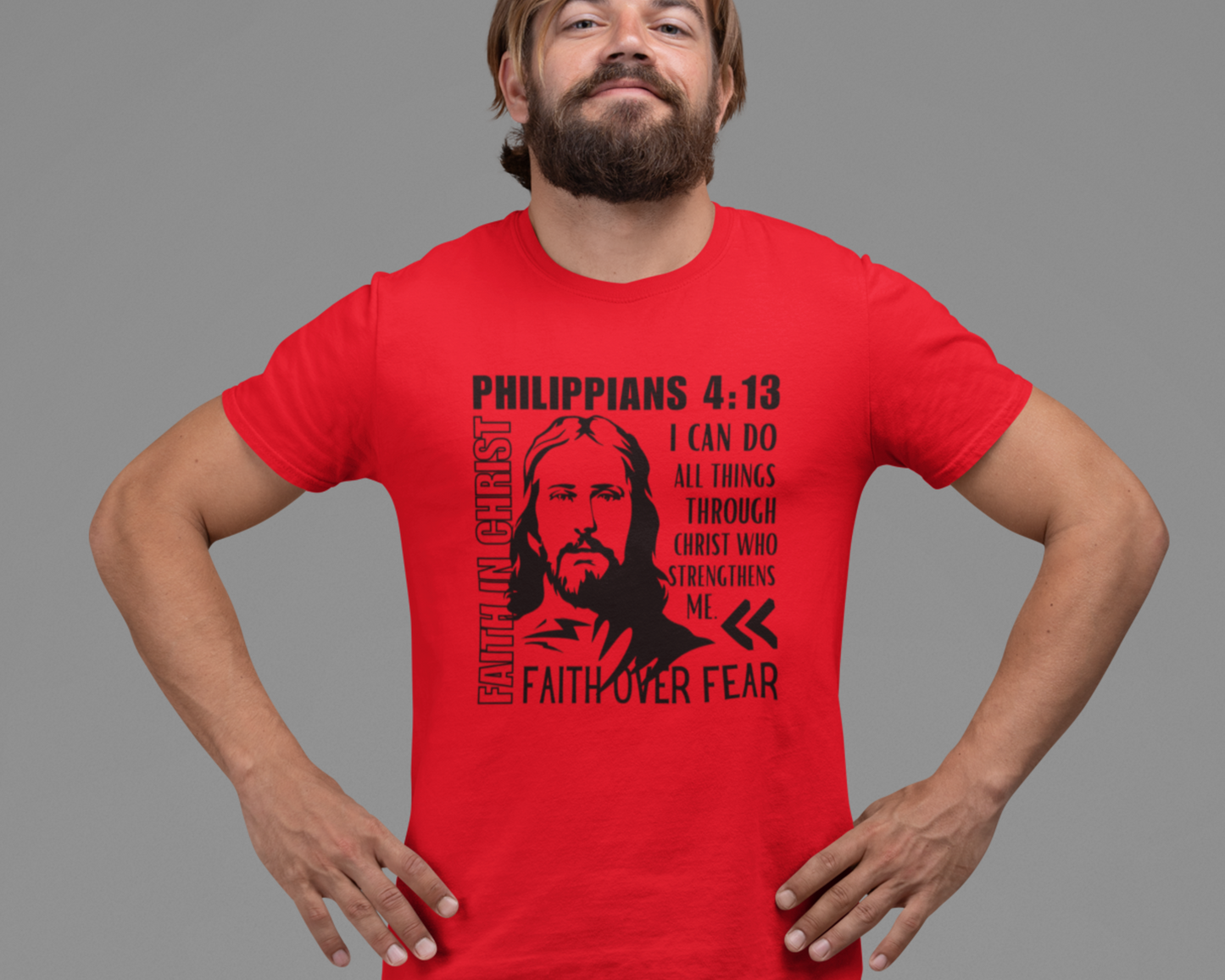 Philippians 4:13 Christian T-Shirt For Men