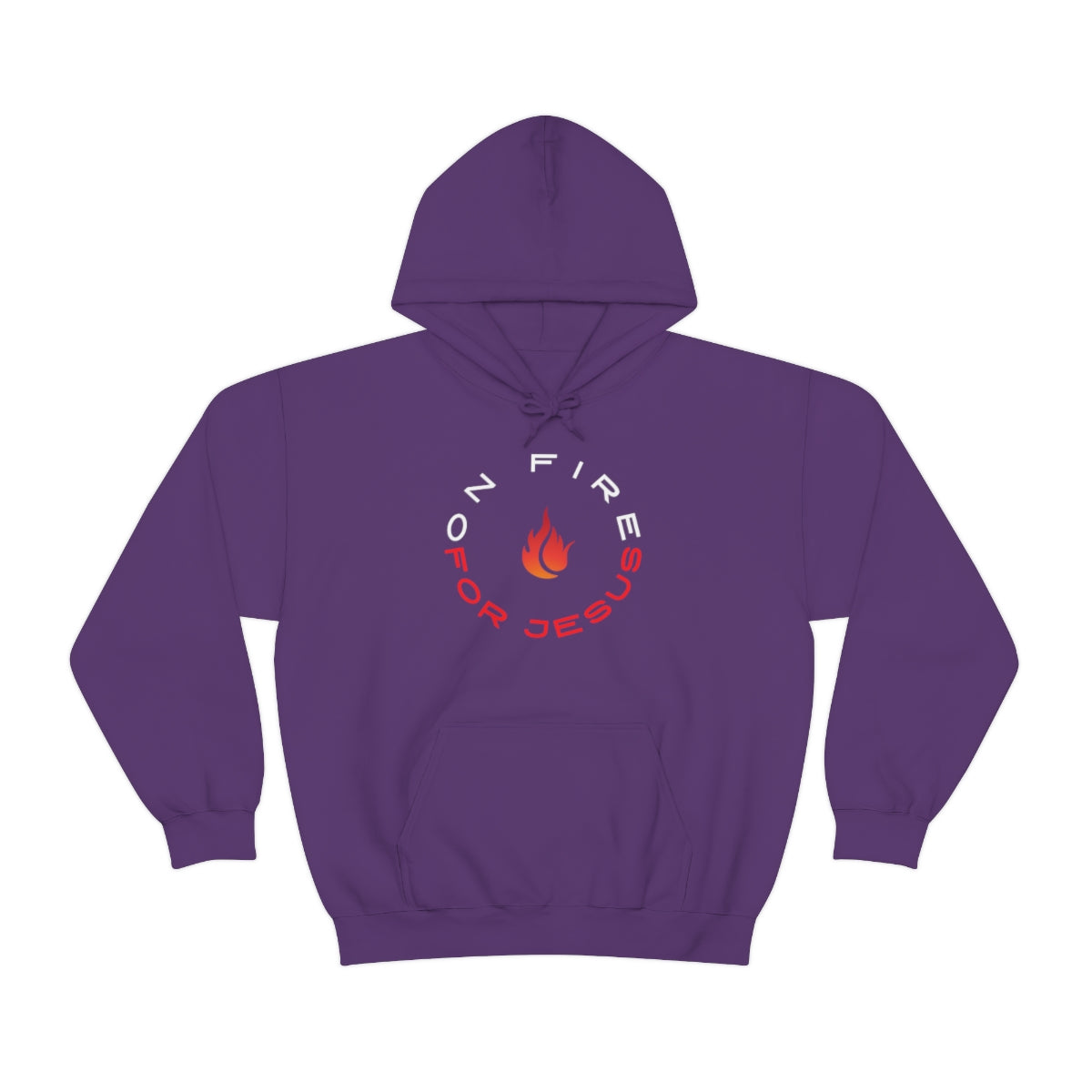 On Fire For Jesus Mens Hoodie