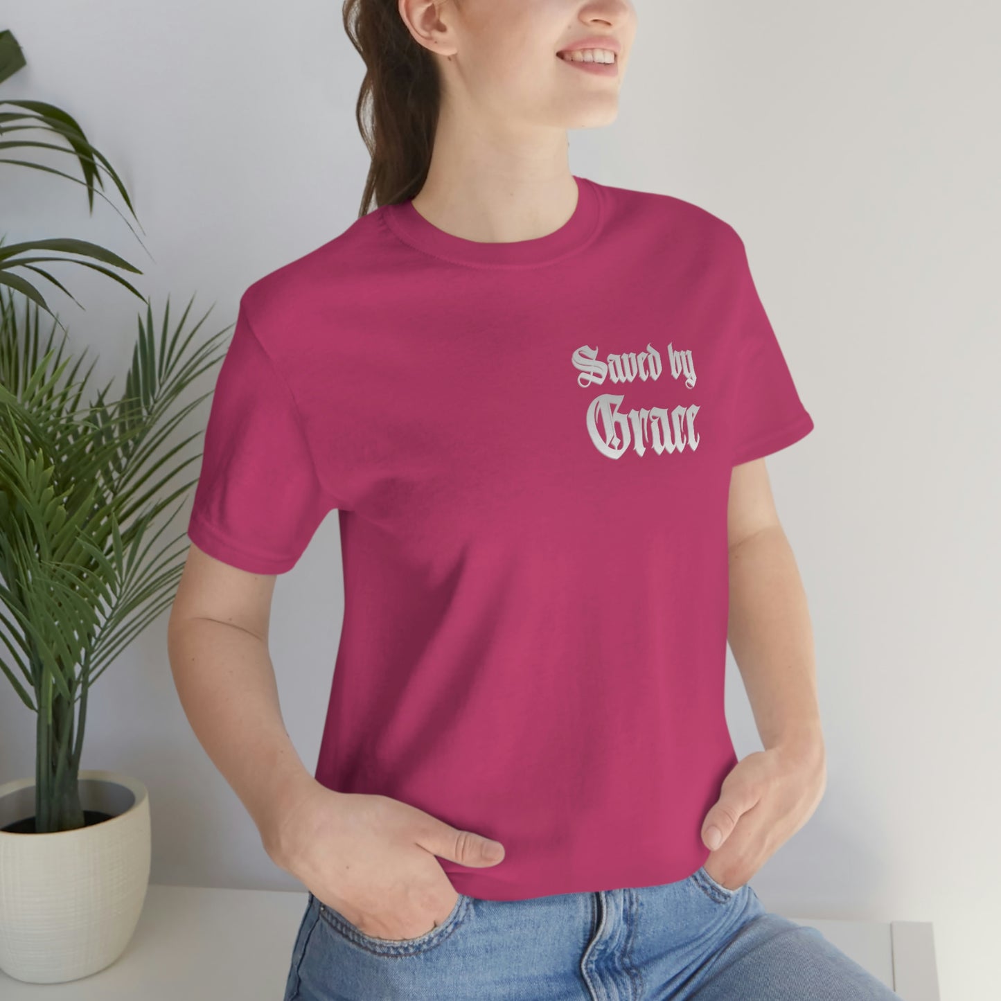 Saved By Grace Mens T-Shirt