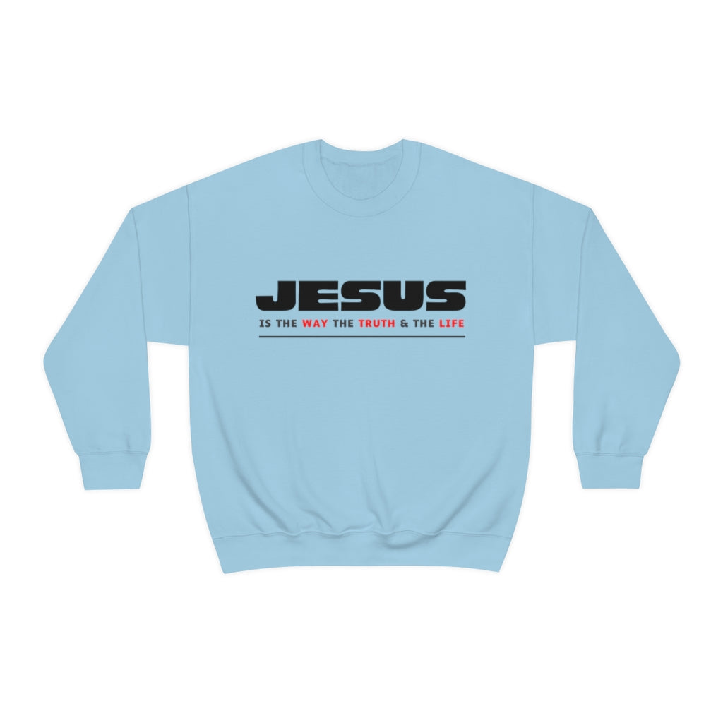 Jesus Way Truth Life Womens Sweatshirt