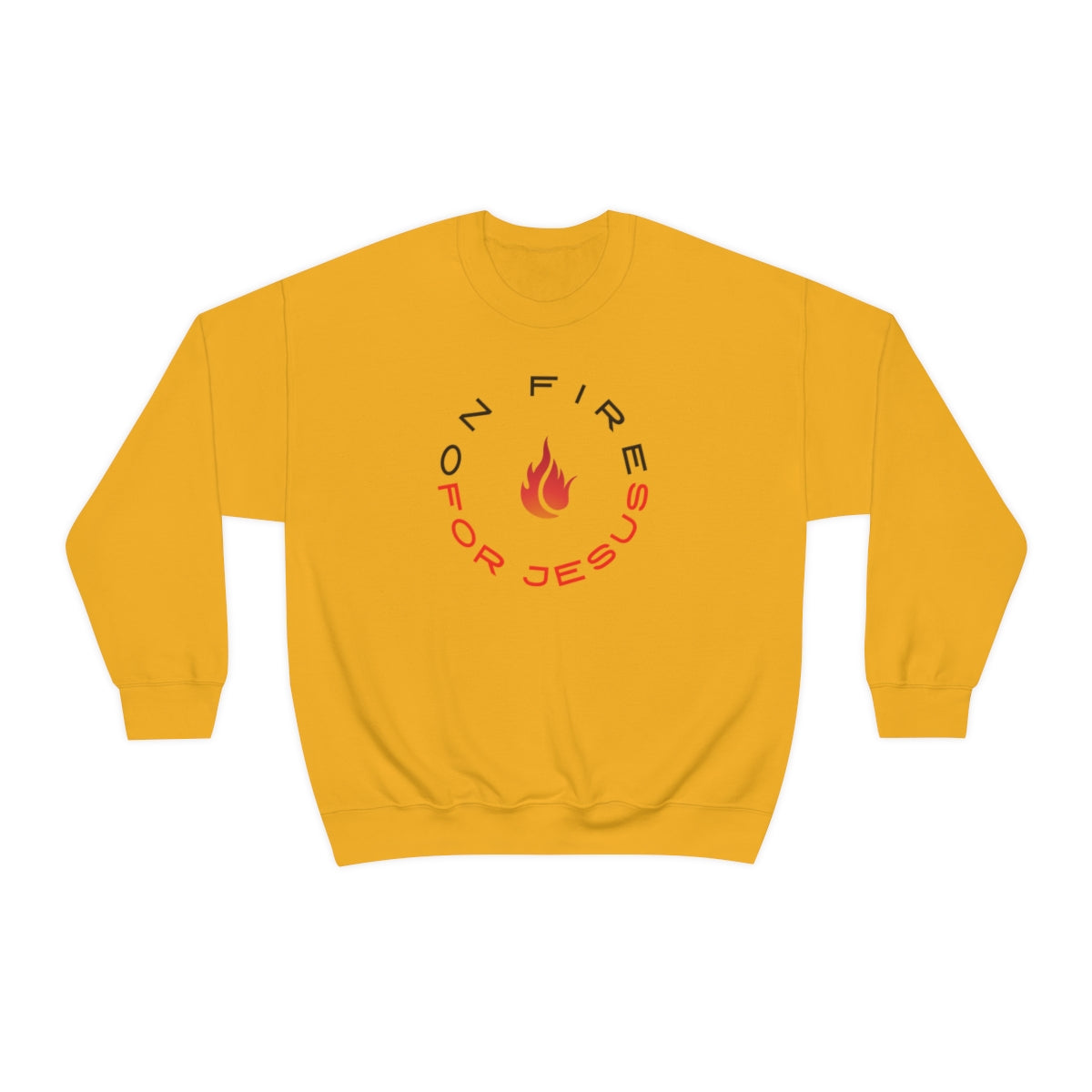 On Fire For Jesus Mens Sweatshirt