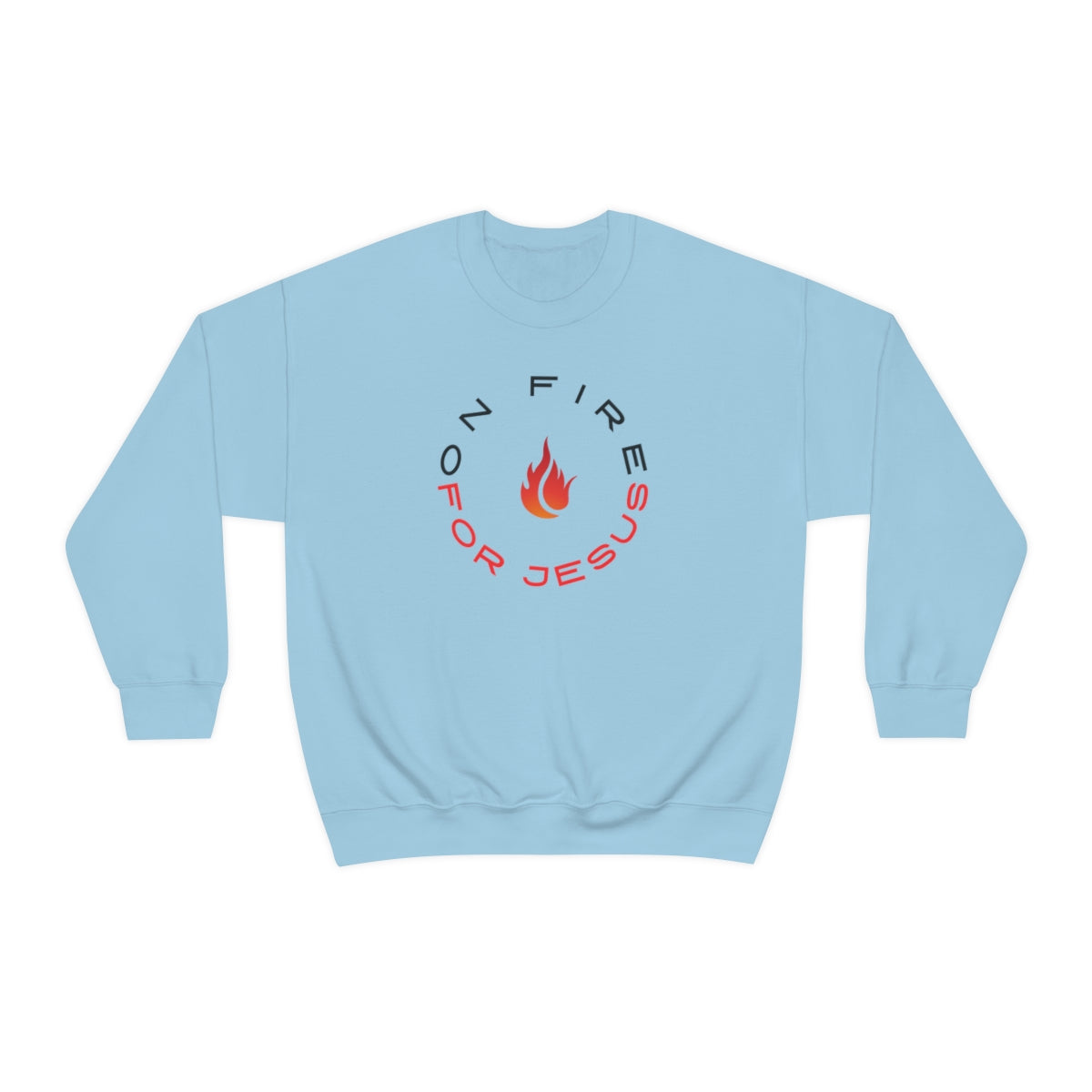 On Fire For Jesus Womens Sweatshirt