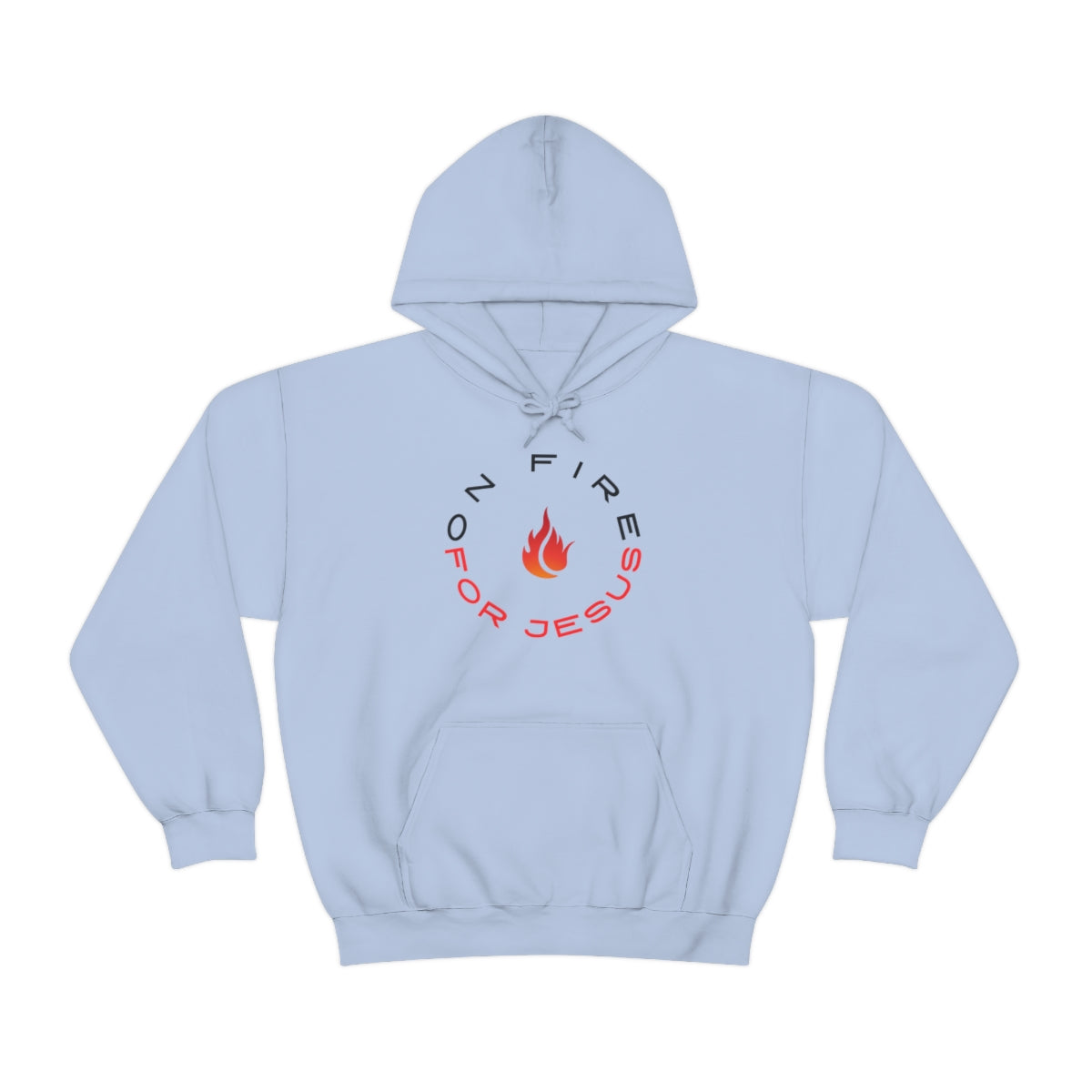 On Fire For Jesus Mens Hoodie