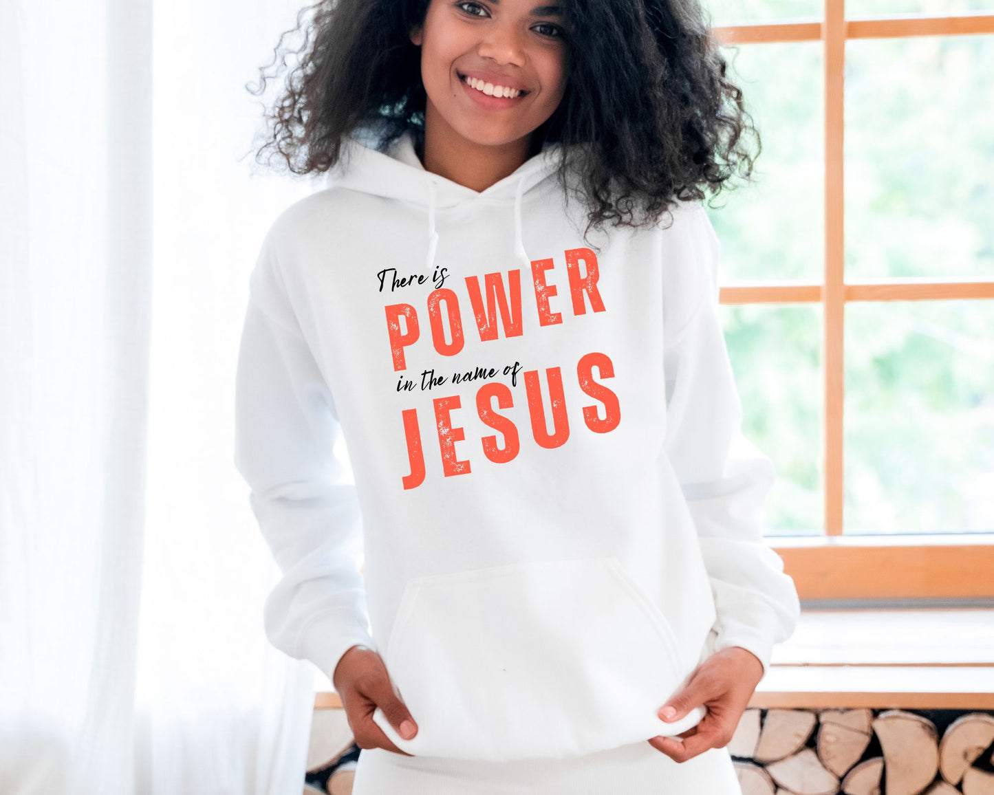 Power In The Name Of Jesus Womens Hoodie