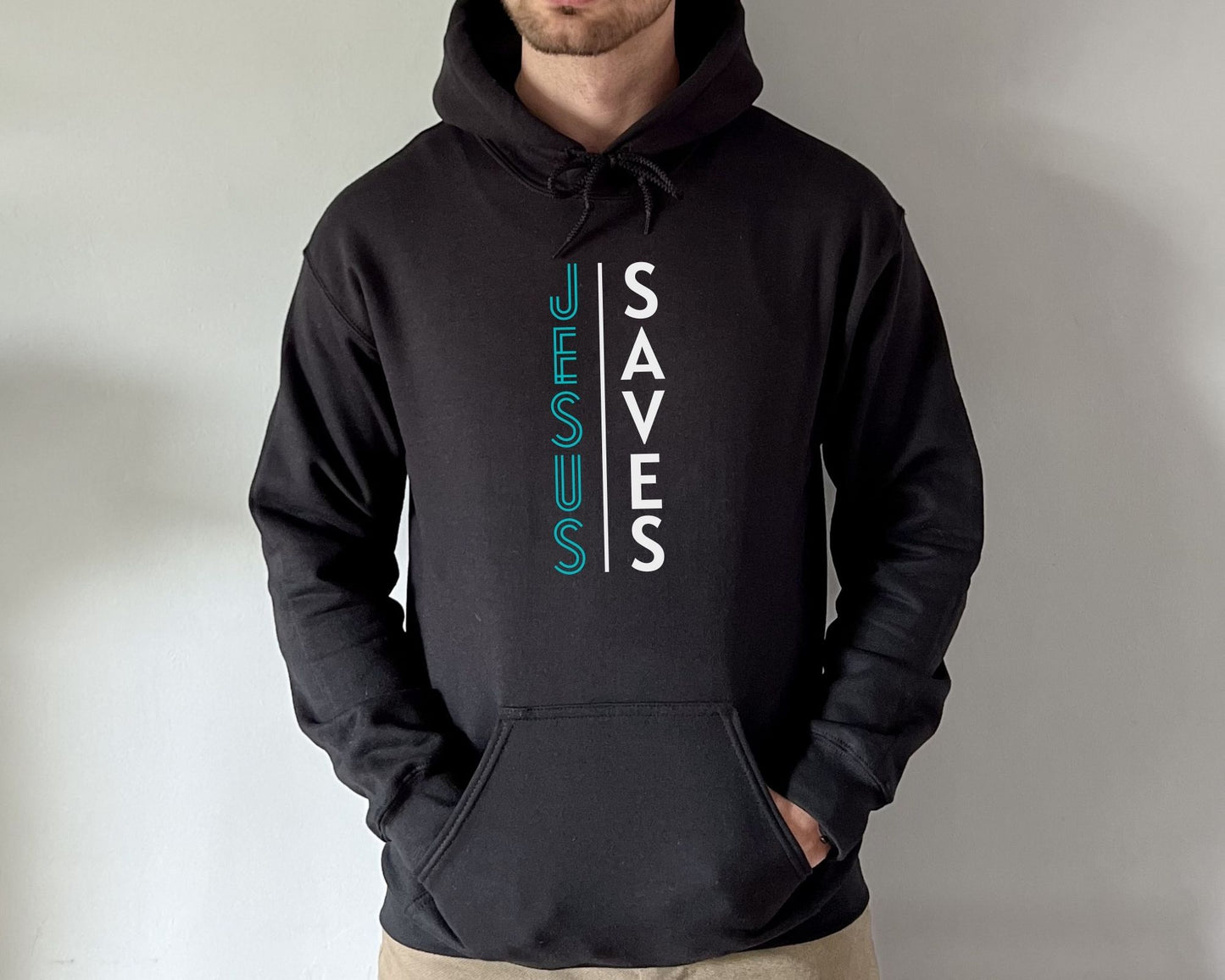 Jesus Saves Mens Hoodie