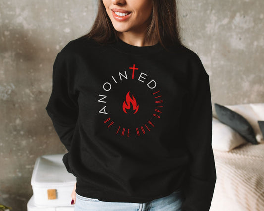 Anointed By The Holy Spirit Womens Sweatshirt