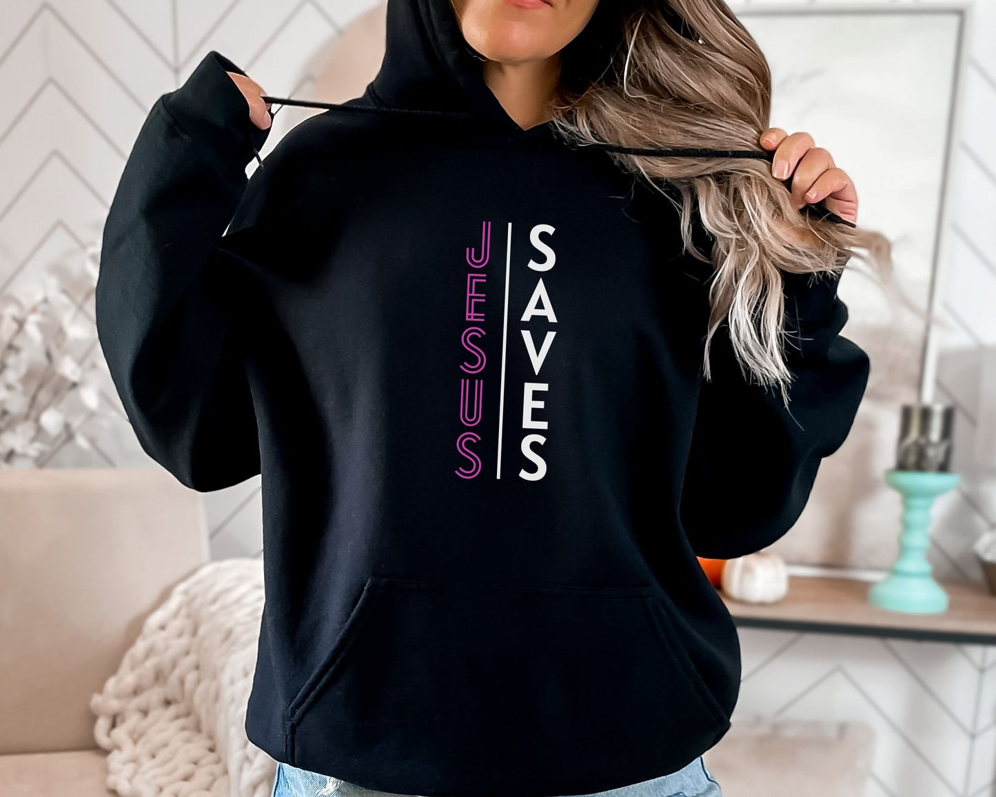 Jesus Saves Womens Hoodie