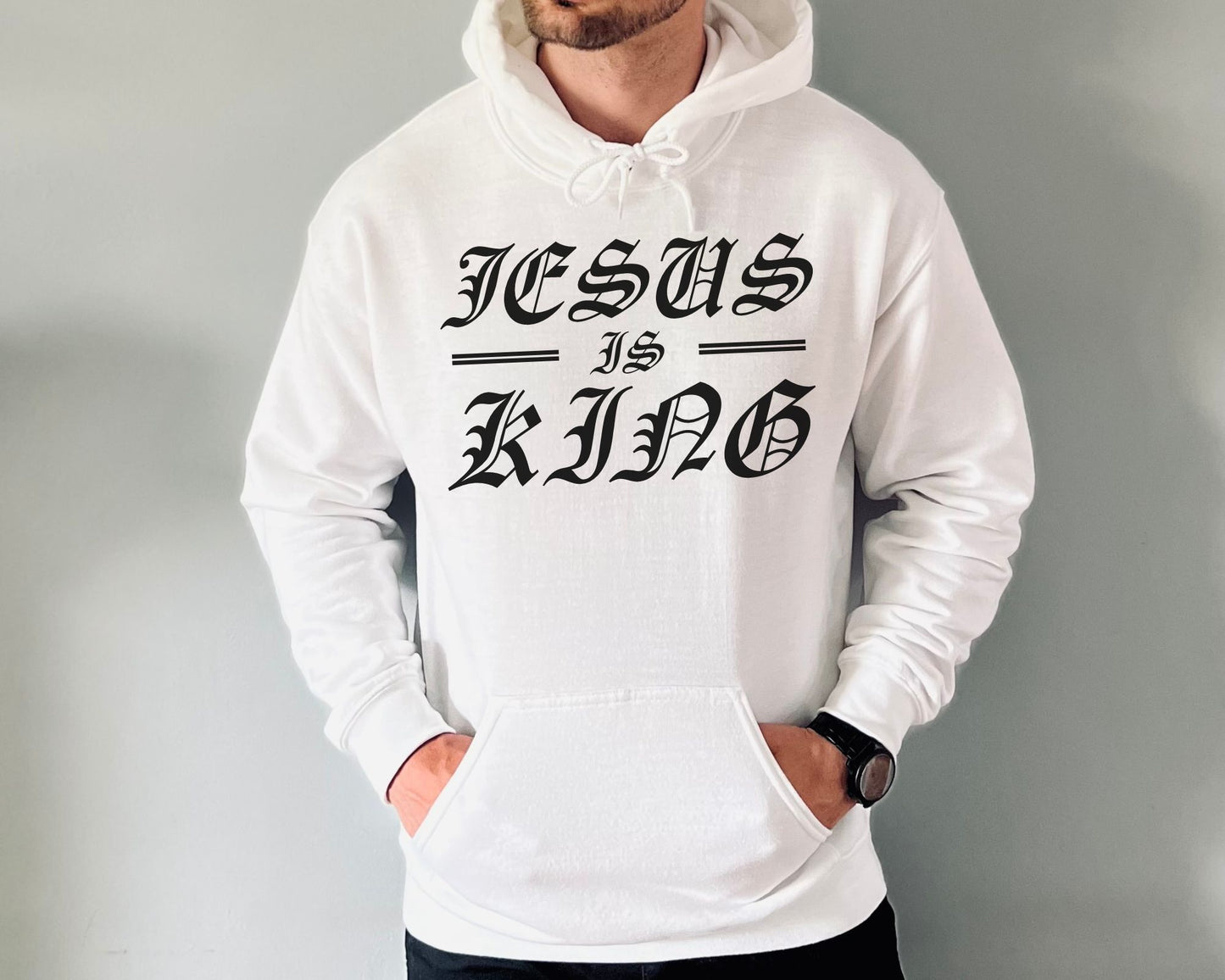 Jesus Is King Mens Hoodie