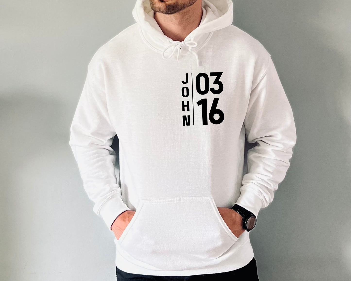 John 3:16 Mens Hoodie