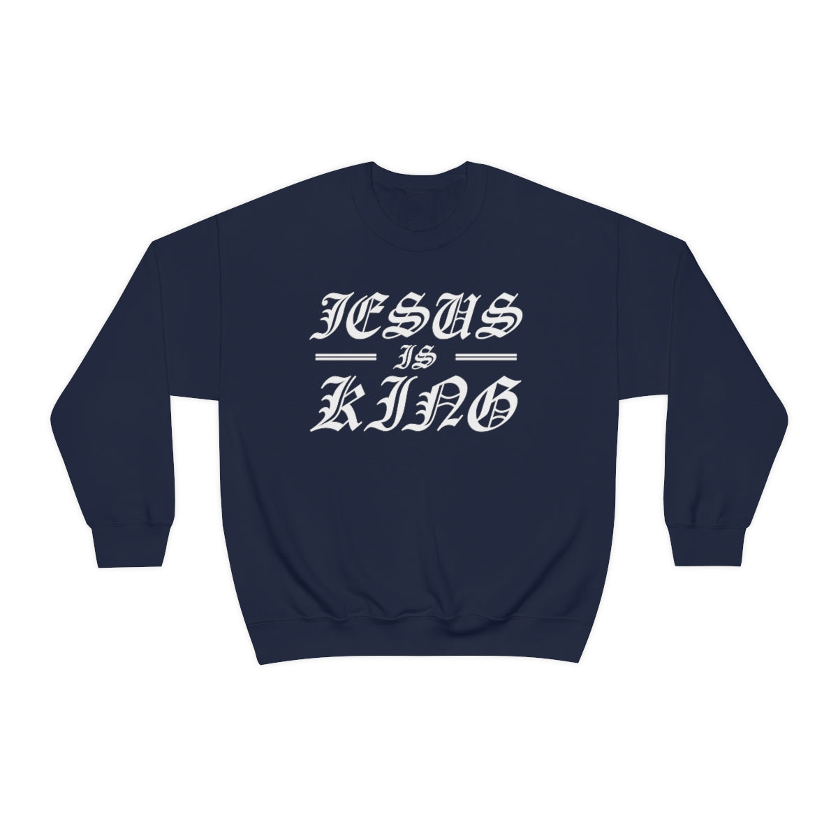 Jesus is King Mens Sweatshirt