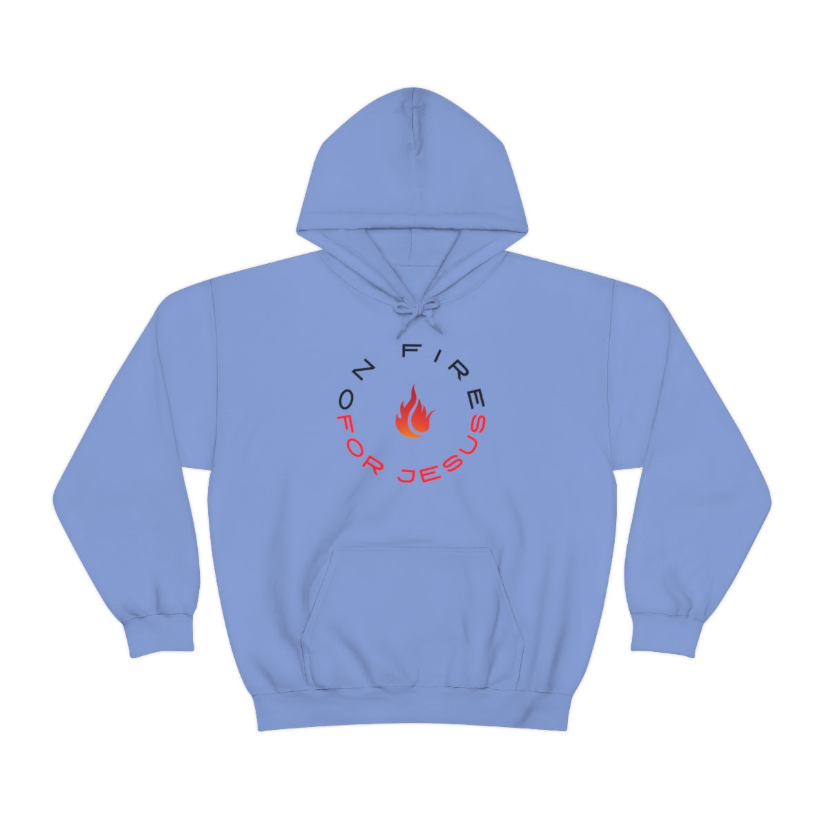 On Fire For Jesus Womens Hoodie