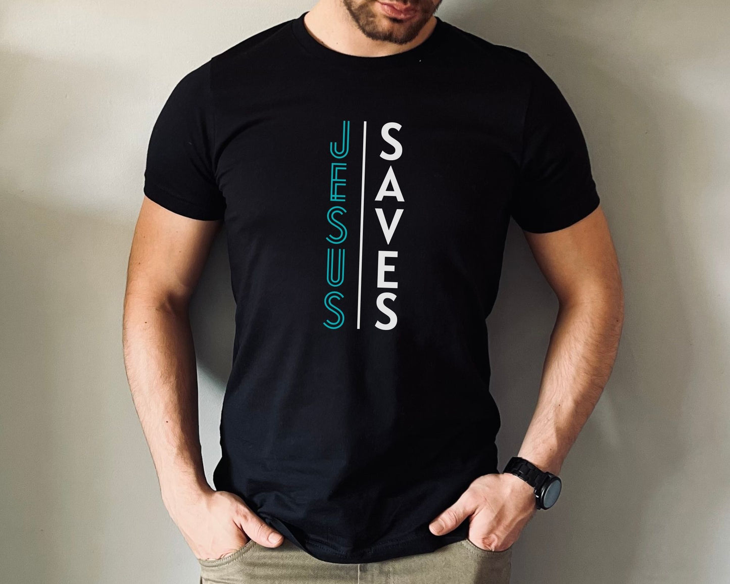 Jesus Saves Mens T-Shirt