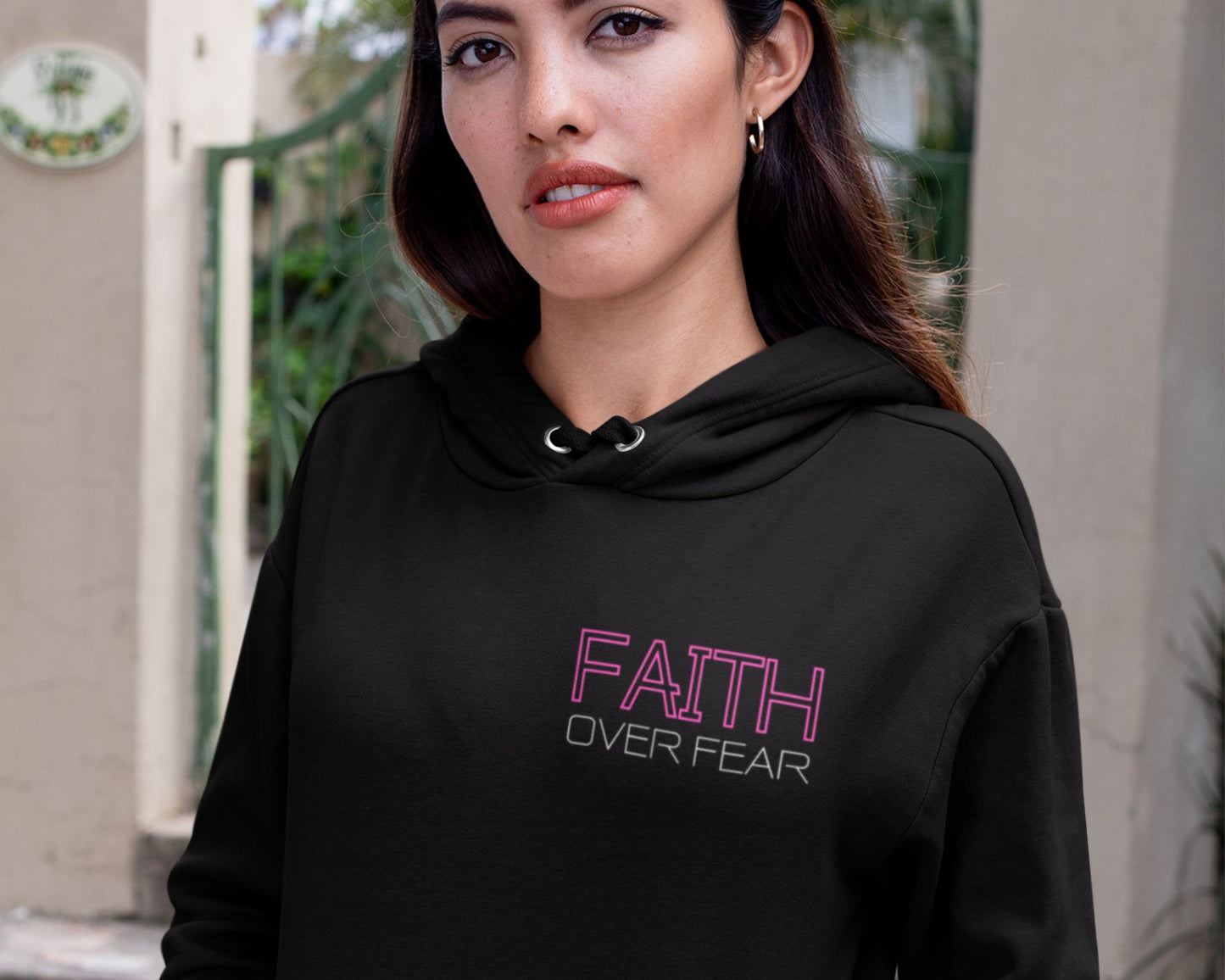 Faith Over Fear Womans Hoodie