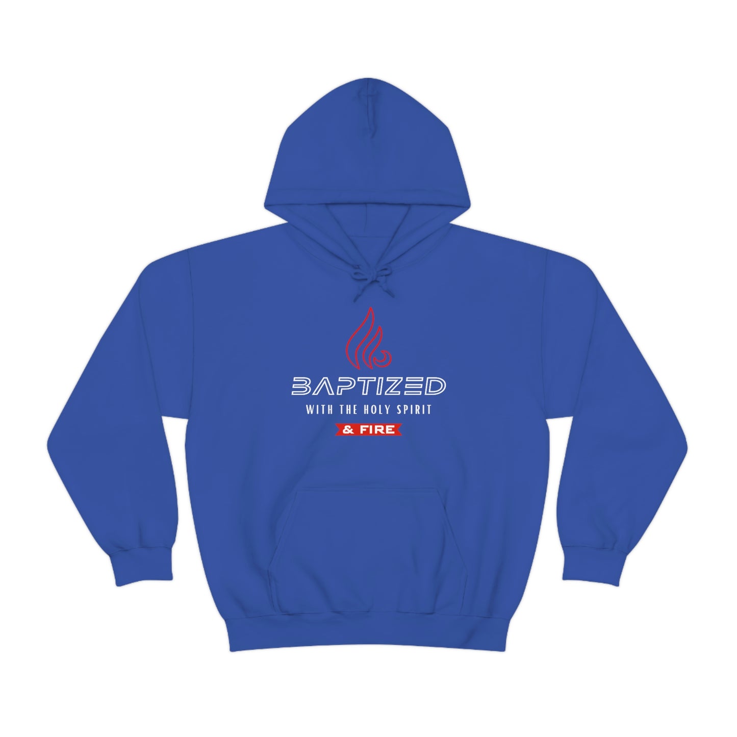 Baptized with the Holy Spirit Mens Christian Hoodie