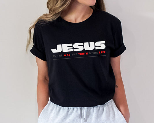 Jesus Way Truth Life Womens T-Shirt