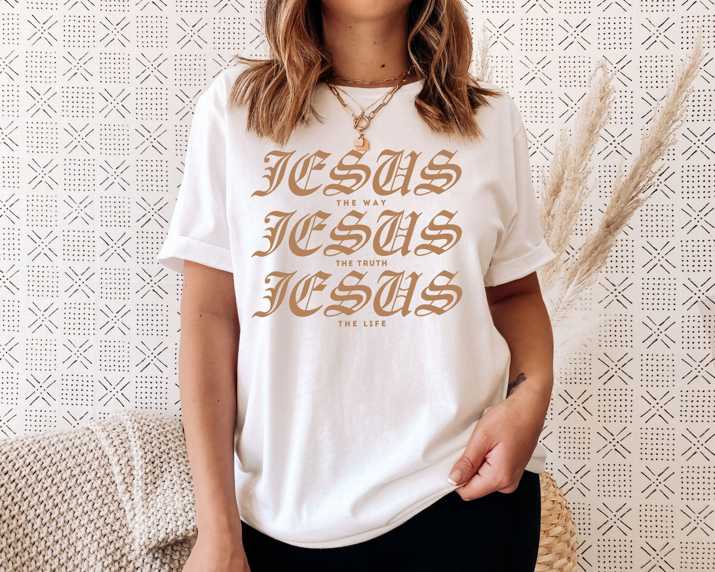 Jesus Way Truth Life Womens T-Shirt