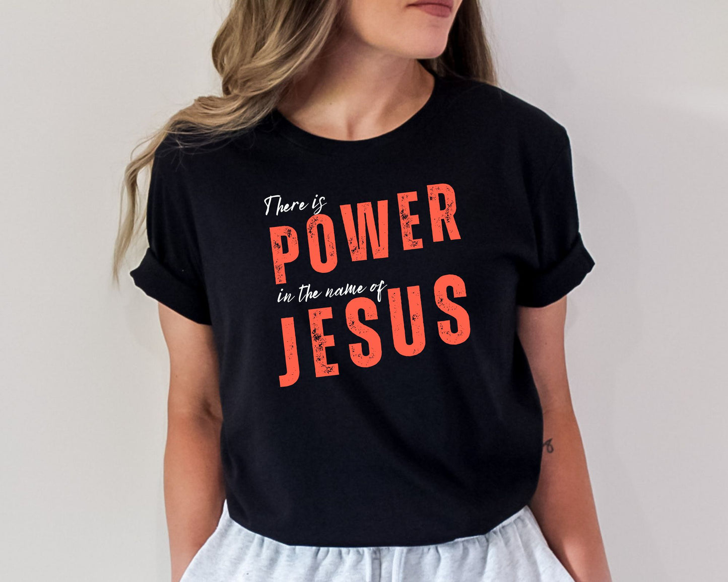 Power In The Name Of Jesus Womens T-Shirt