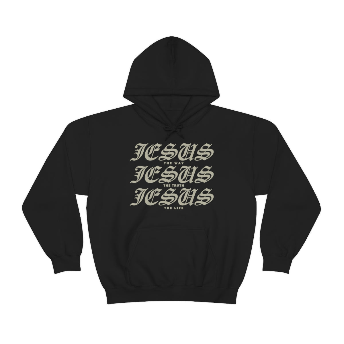 Jesus Way Truth Life Womens Hoodie