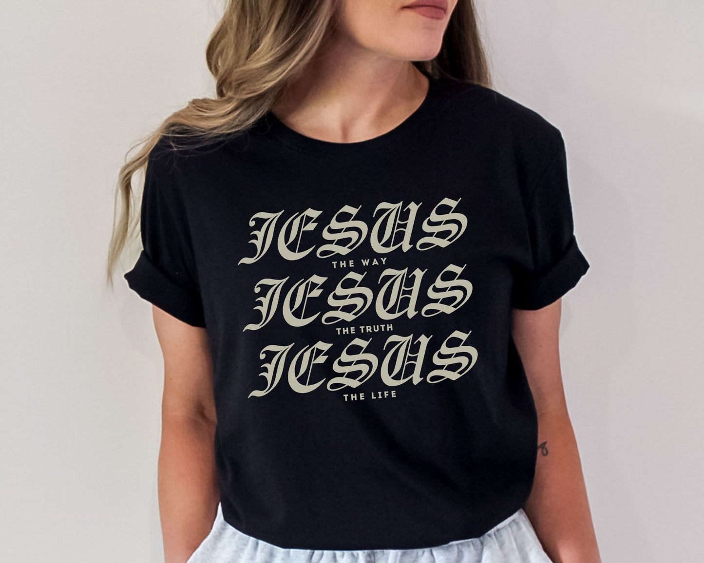 Jesus Way Truth Life Womens T-Shirt