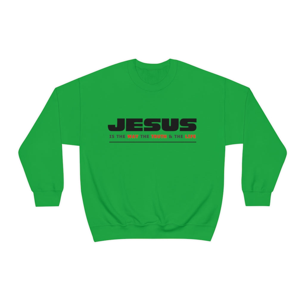 Jesus Way Truth Life Womens Sweatshirt