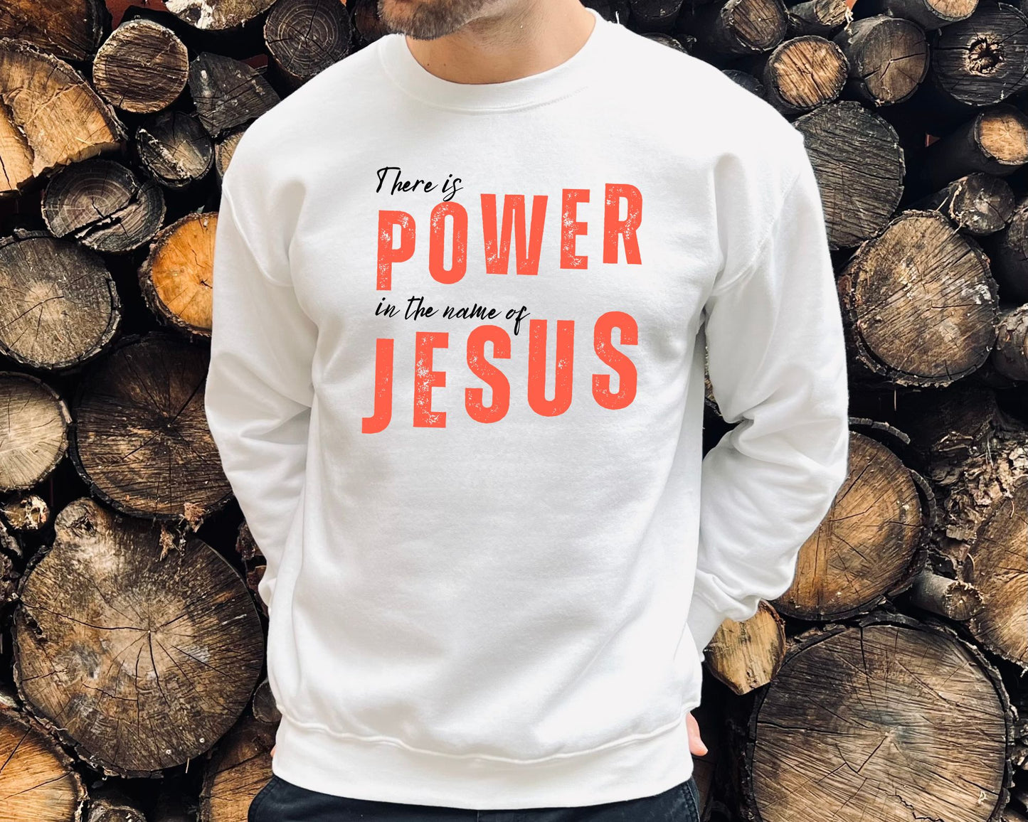Power In The Name Of Jesus Mens Sweatshirt