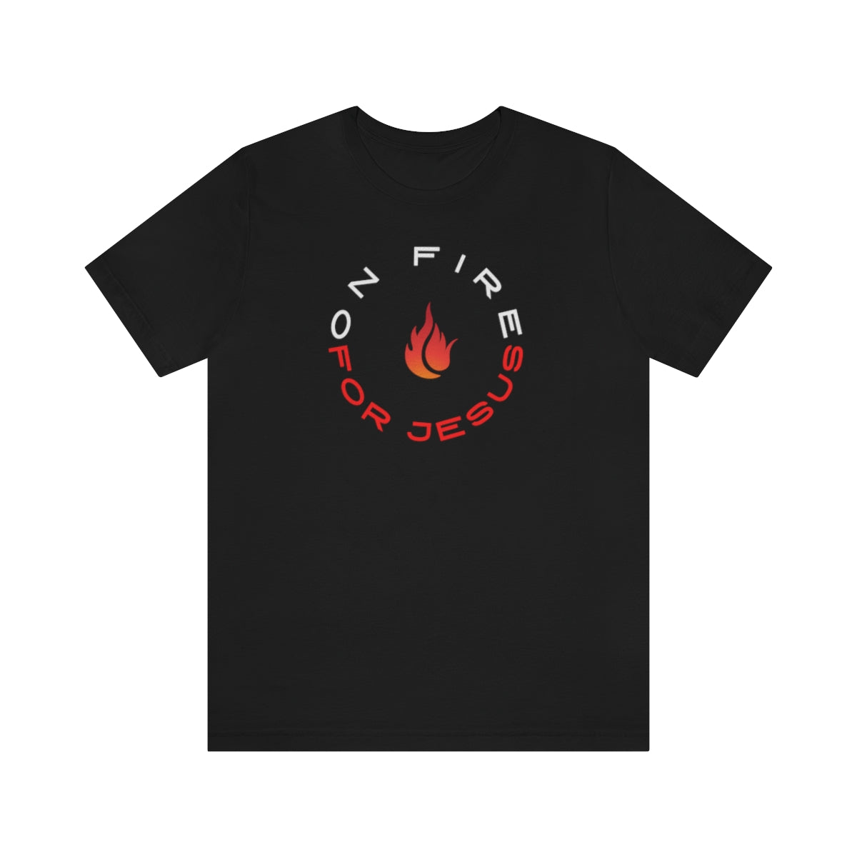 On Fire For Jesus Mens T-Shirt