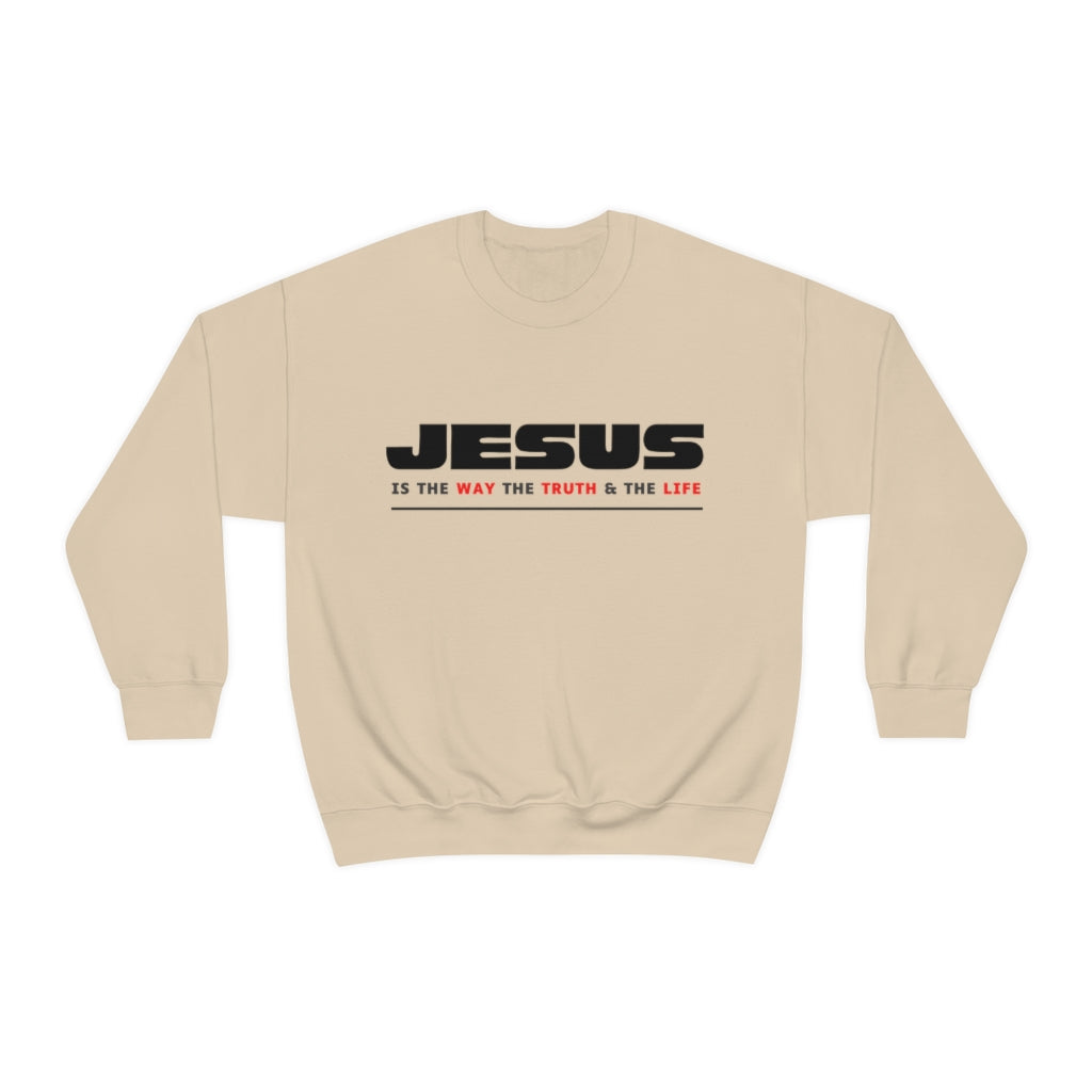 Jesus Way Truth Life Womens Sweatshirt