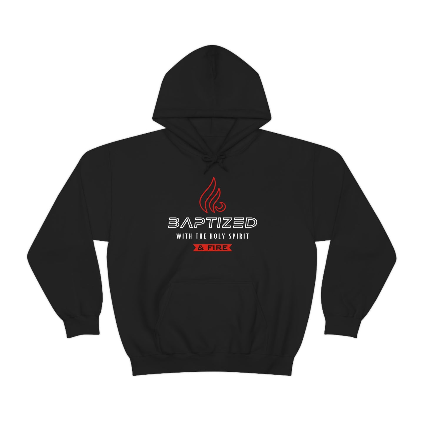 Baptized with the Holy Spirit Mens Christian Hoodie