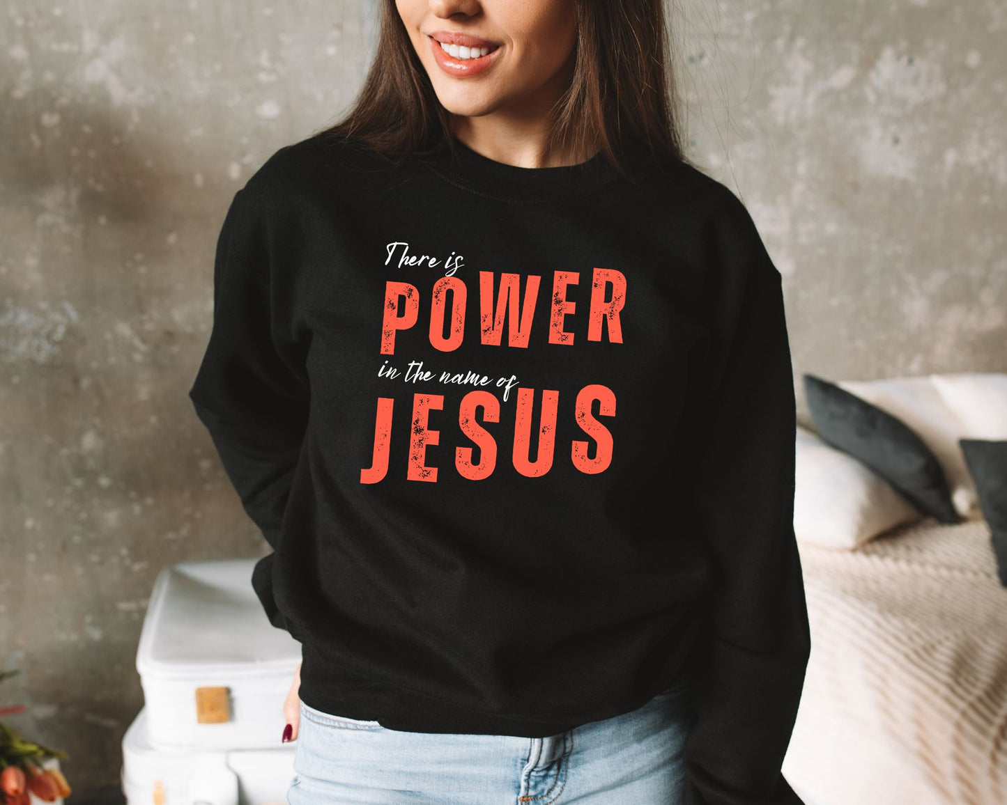 Power In The Name Of Jesus Womens Sweatshirt