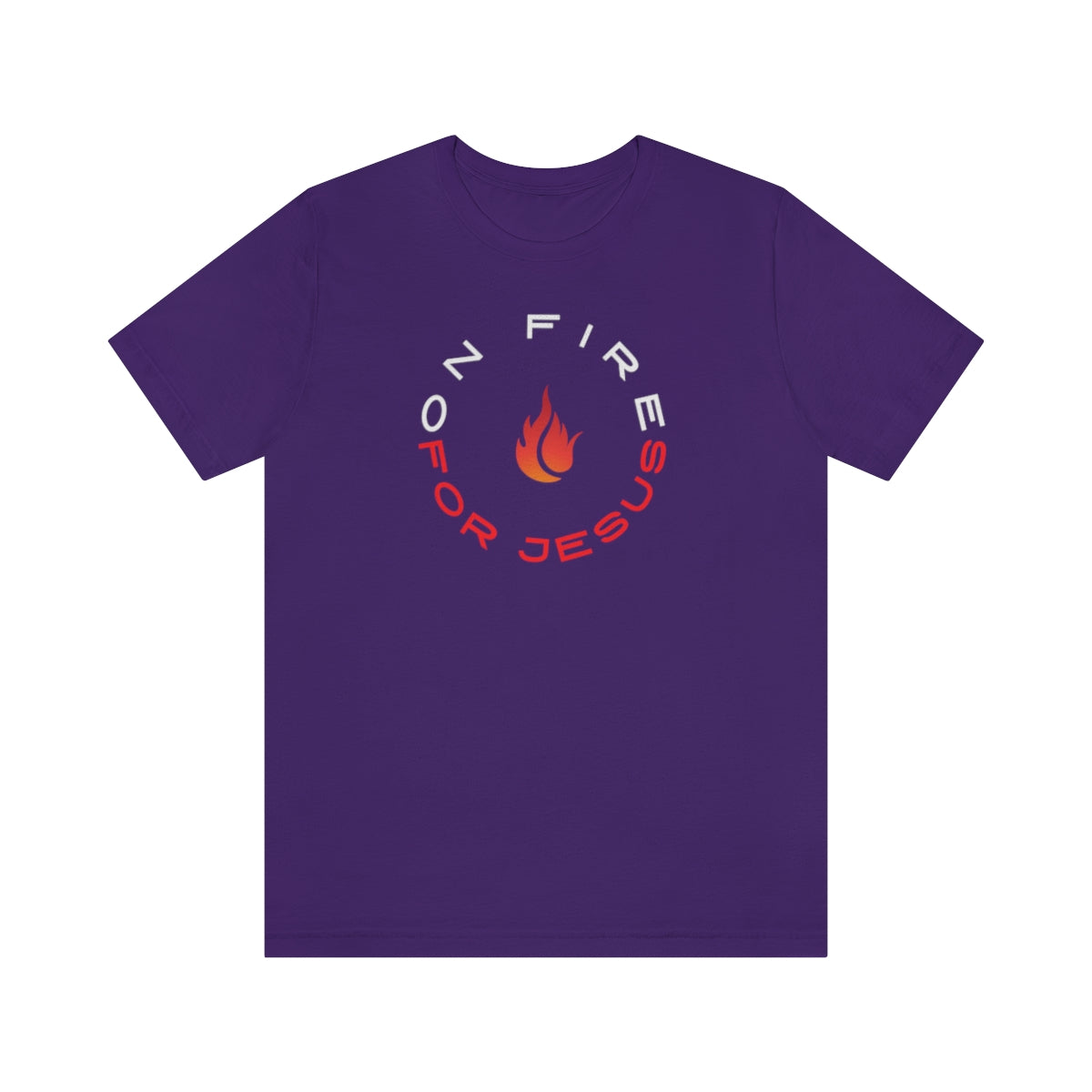On Fire For Jesus Womens T-Shirt