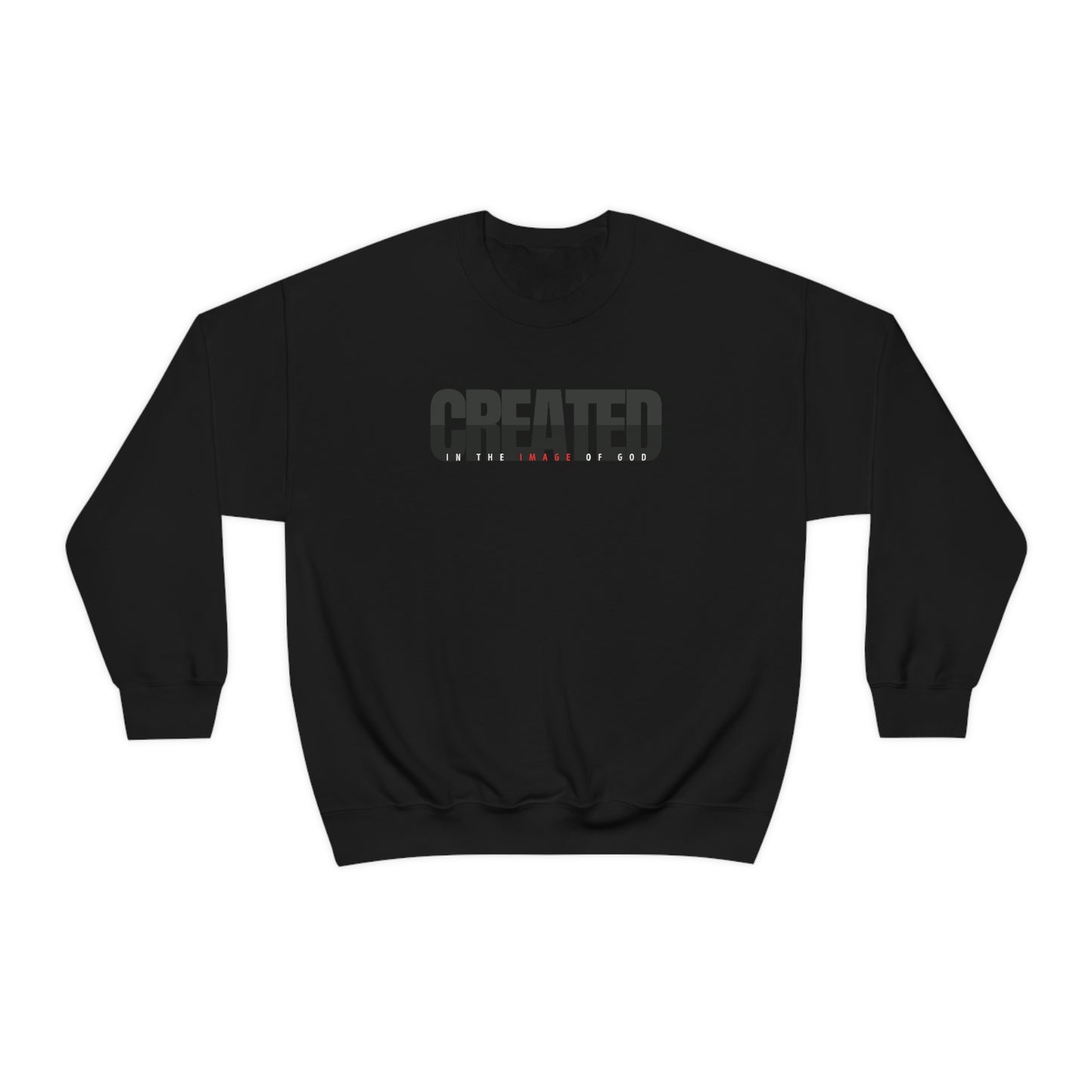 Created in the image of God Mens Christian Sweatshirt