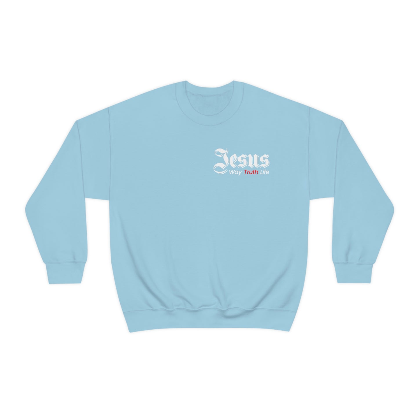 Jesus Way Truth Life Mens Sweatshirt