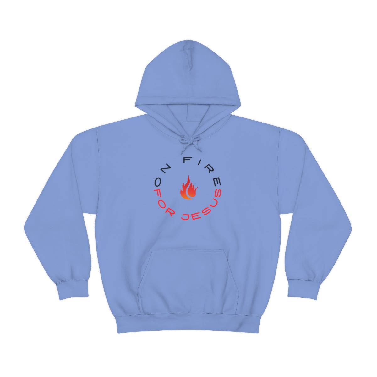 On Fire For Jesus Mens Hoodie