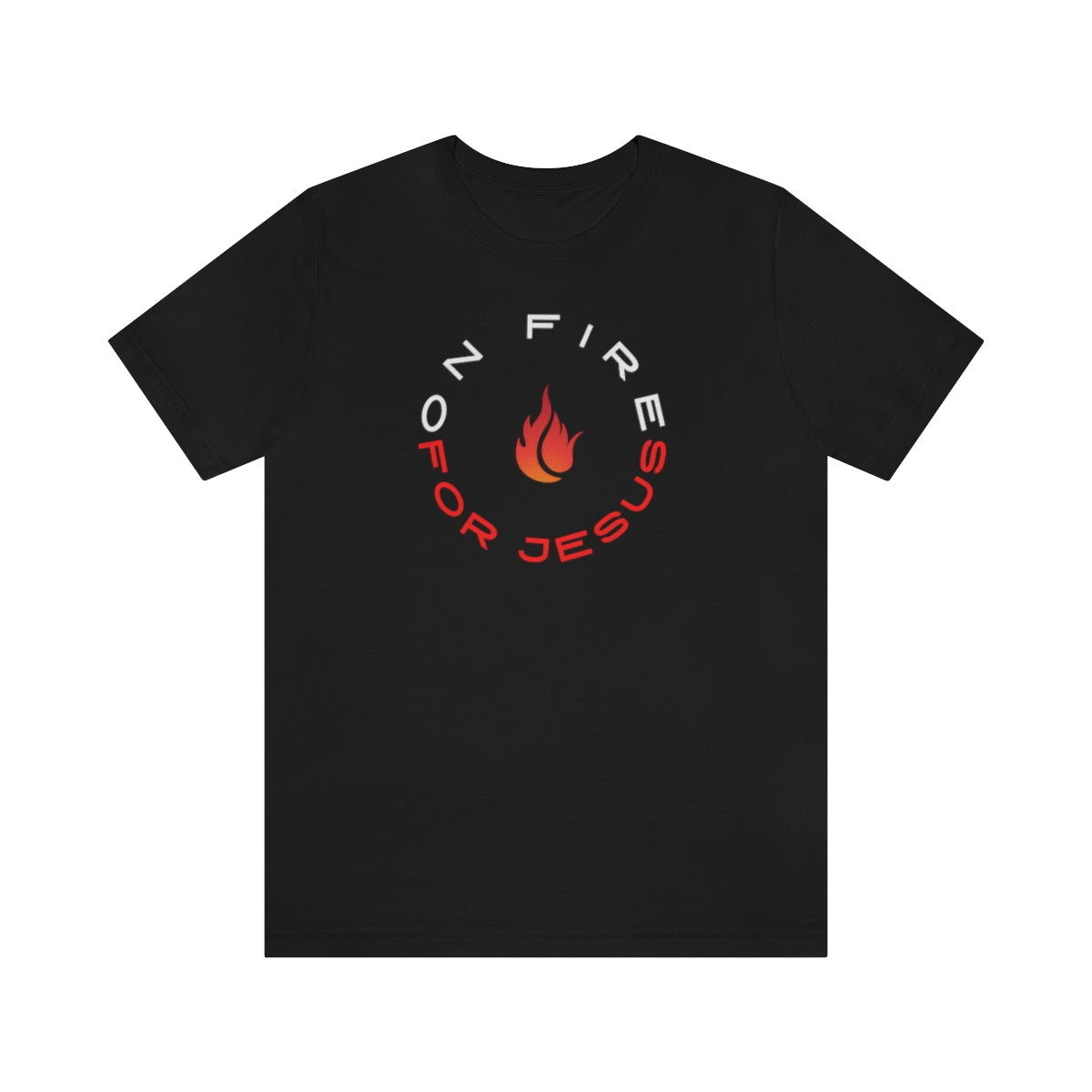 On Fire For Jesus Womens T-Shirt