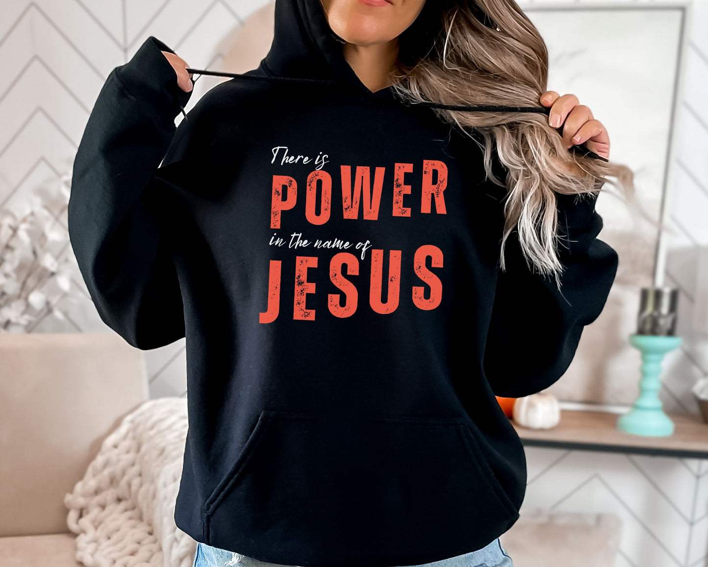 Power In The Name Of Jesus Womens Hoodie