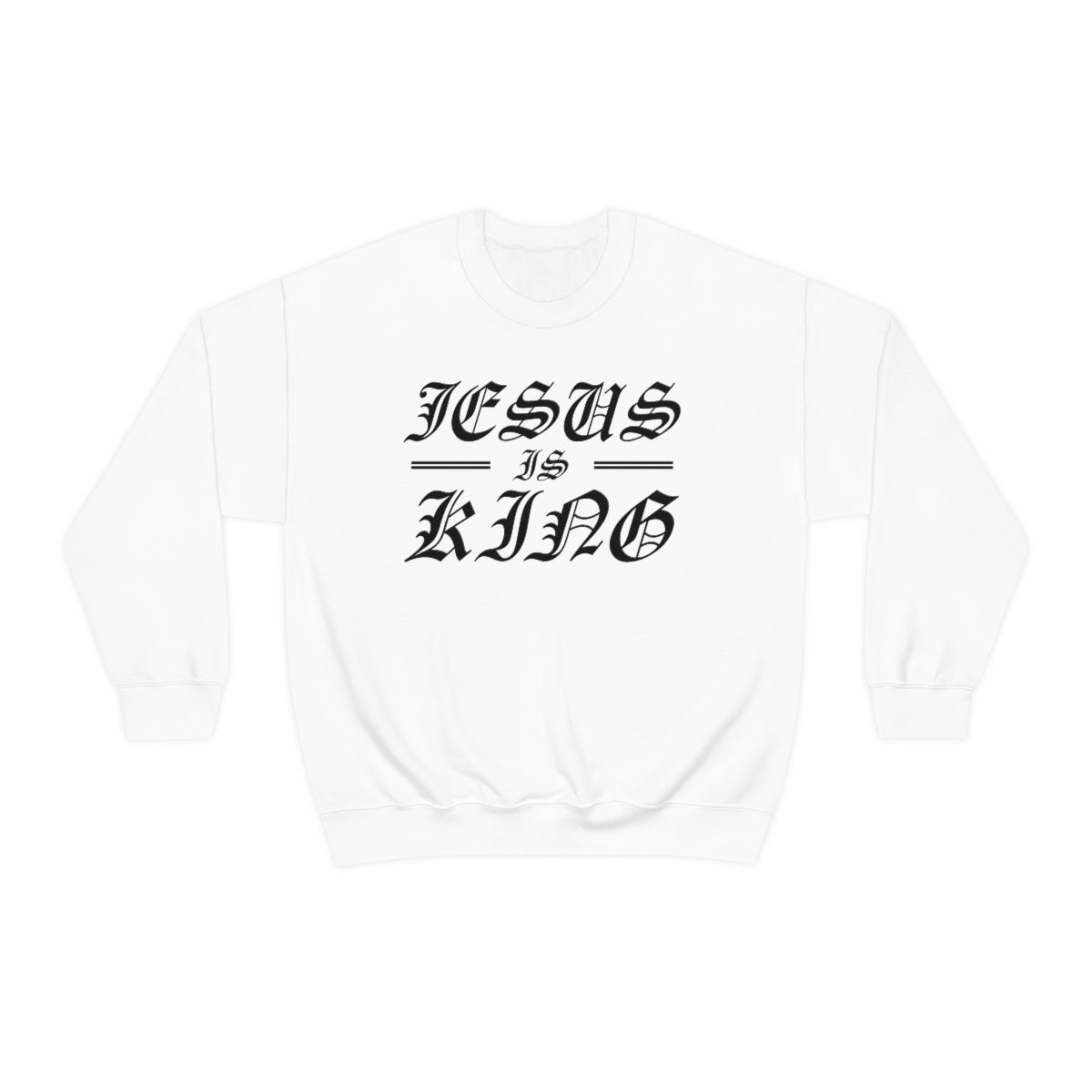 Jesus is King Mens Sweatshirt