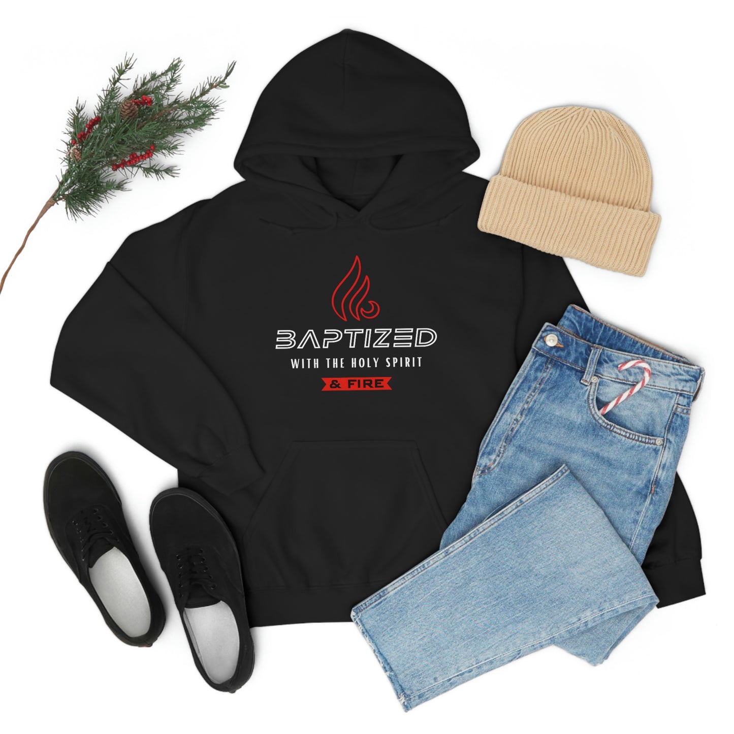 Baptized with the Holy Spirit Womens Christian Hoodie