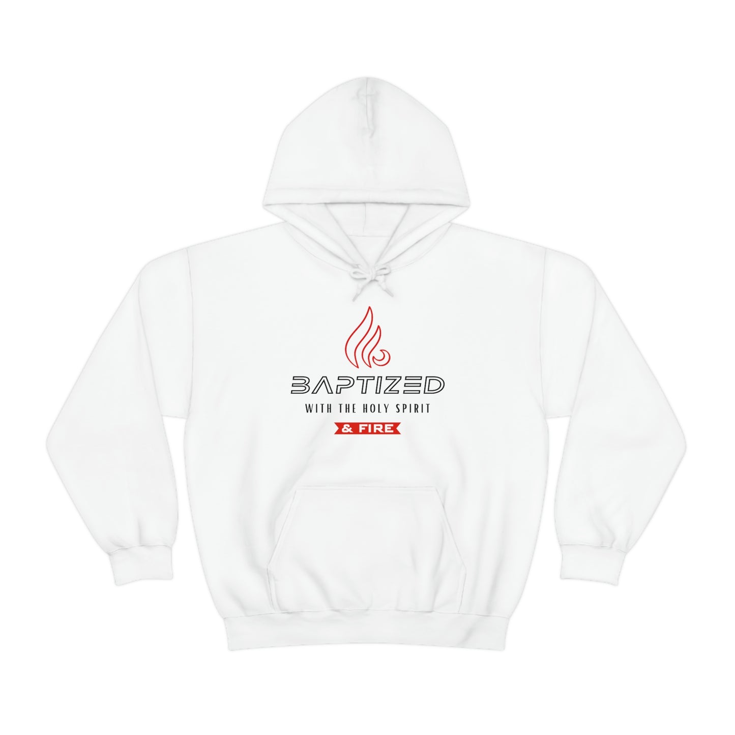 Baptized with the Holy Spirit Mens Christian Hoodie