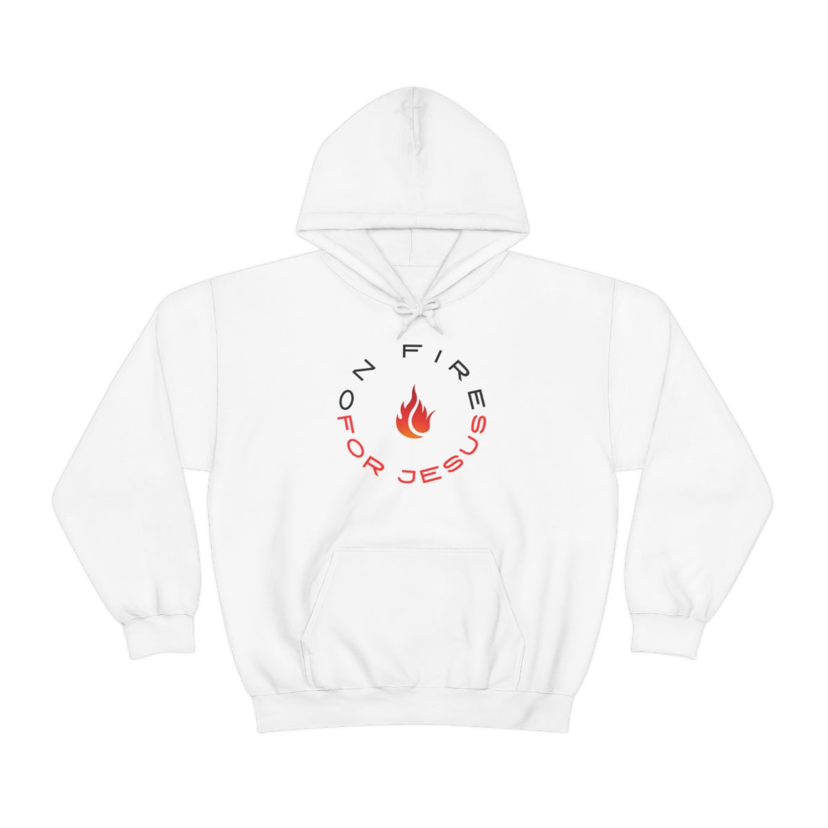 On Fire For Jesus Mens Hoodie