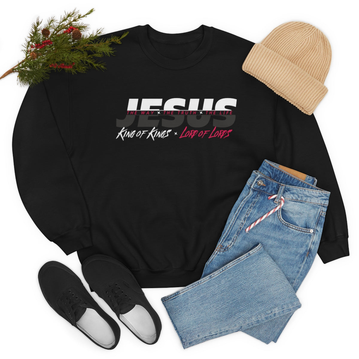 Jesus Way Truth Life Womens Sweatshirt