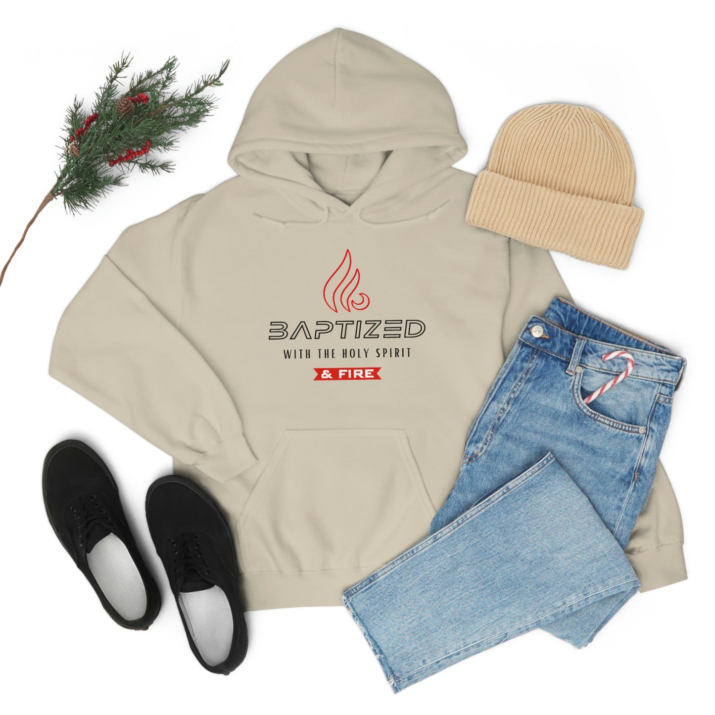 Baptized with the Holy Spirit Womens Christian Hoodie