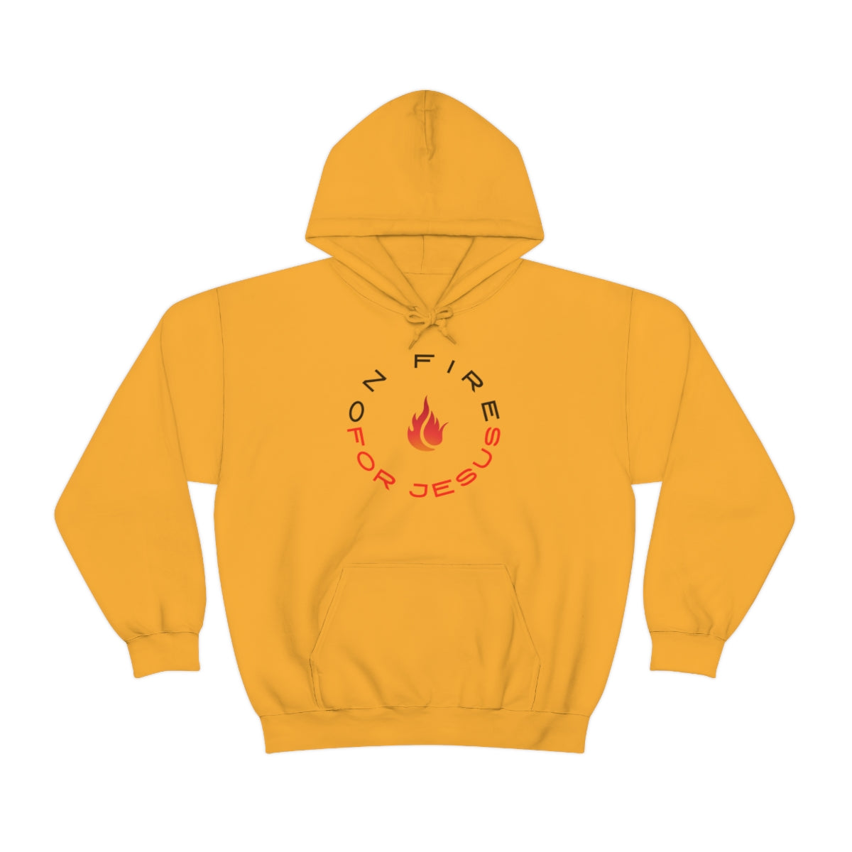 On Fire For Jesus Mens Hoodie