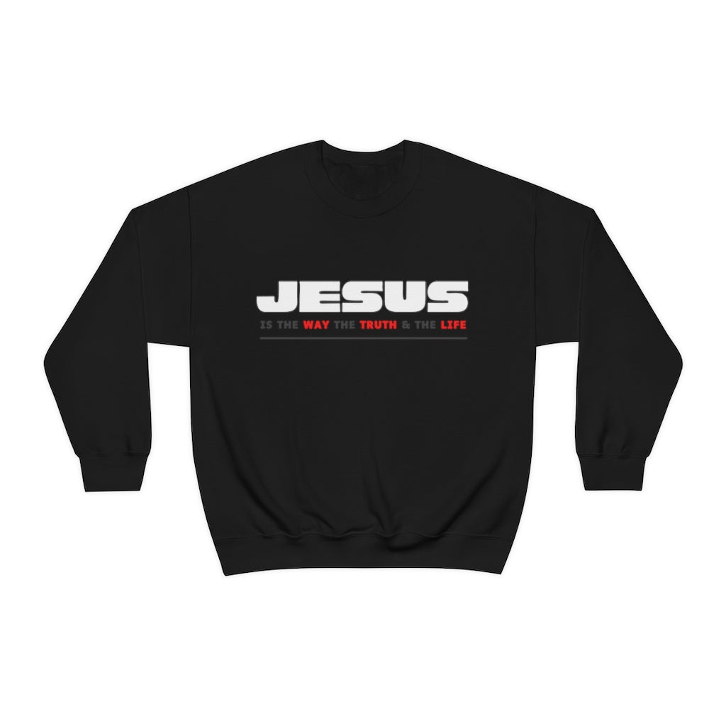 Jesus Way Truth Life Womens Sweatshirt