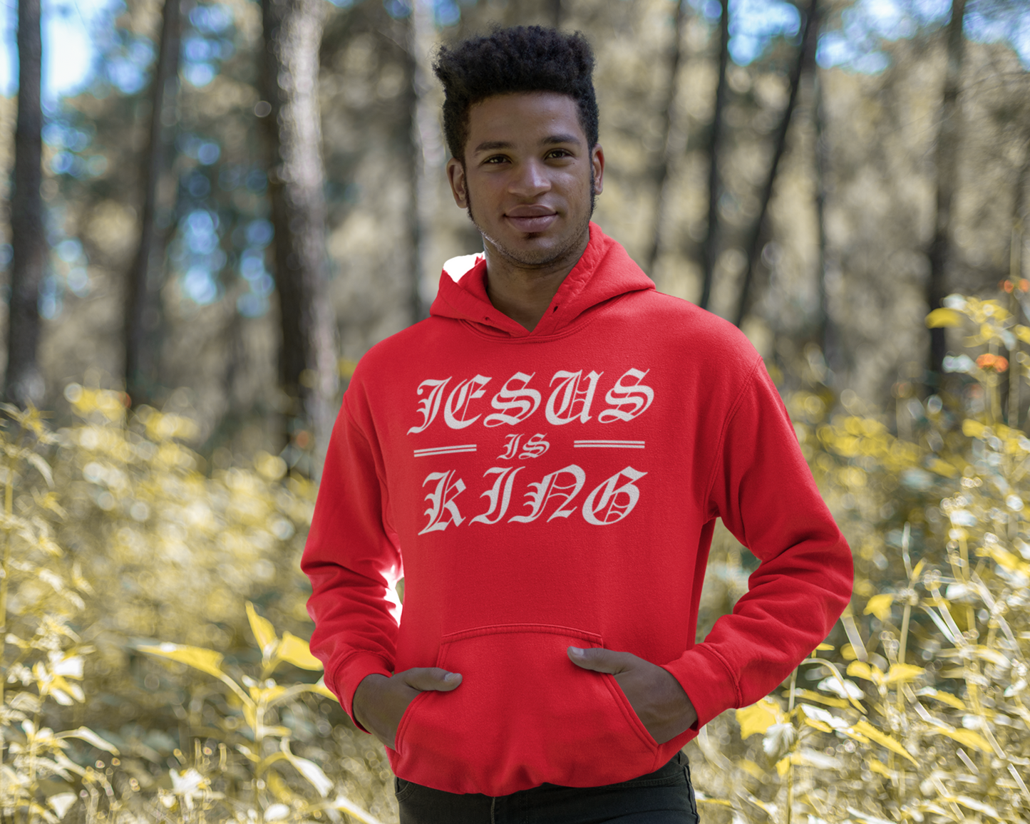 Jesus Is King Mens Hoodie