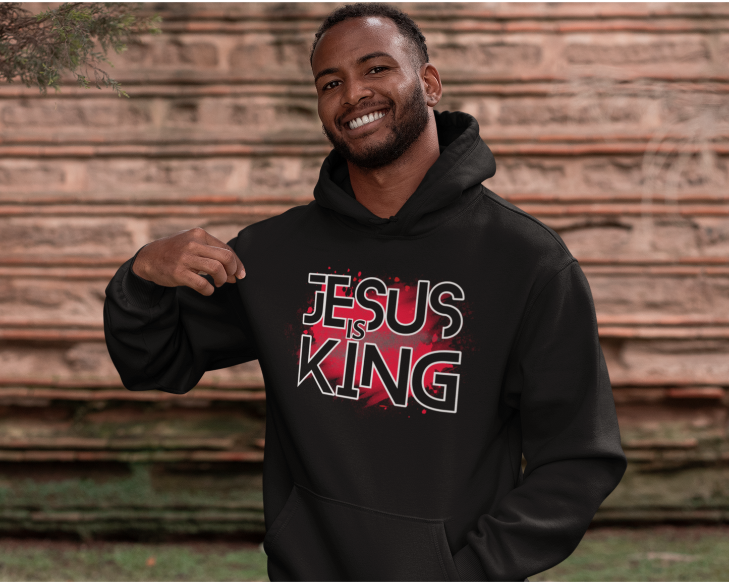 Jesus Is King Mens Hoodie