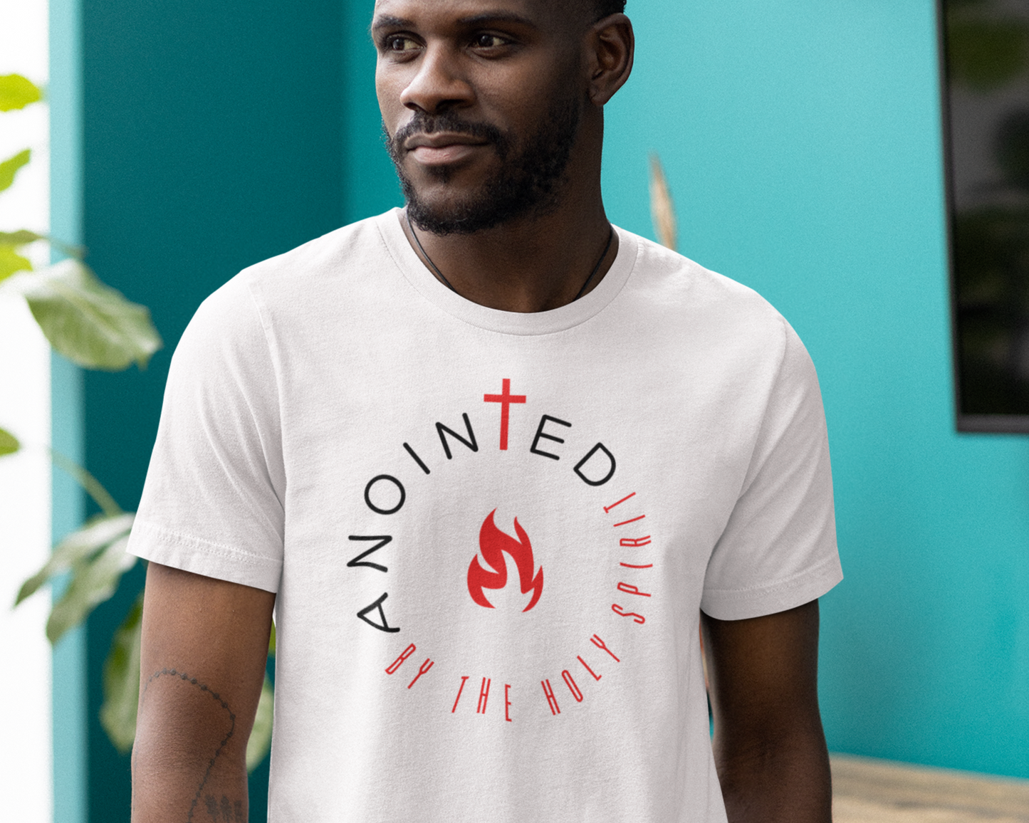 Anointed By The Holy Spirit Christian Mens T-Shirt