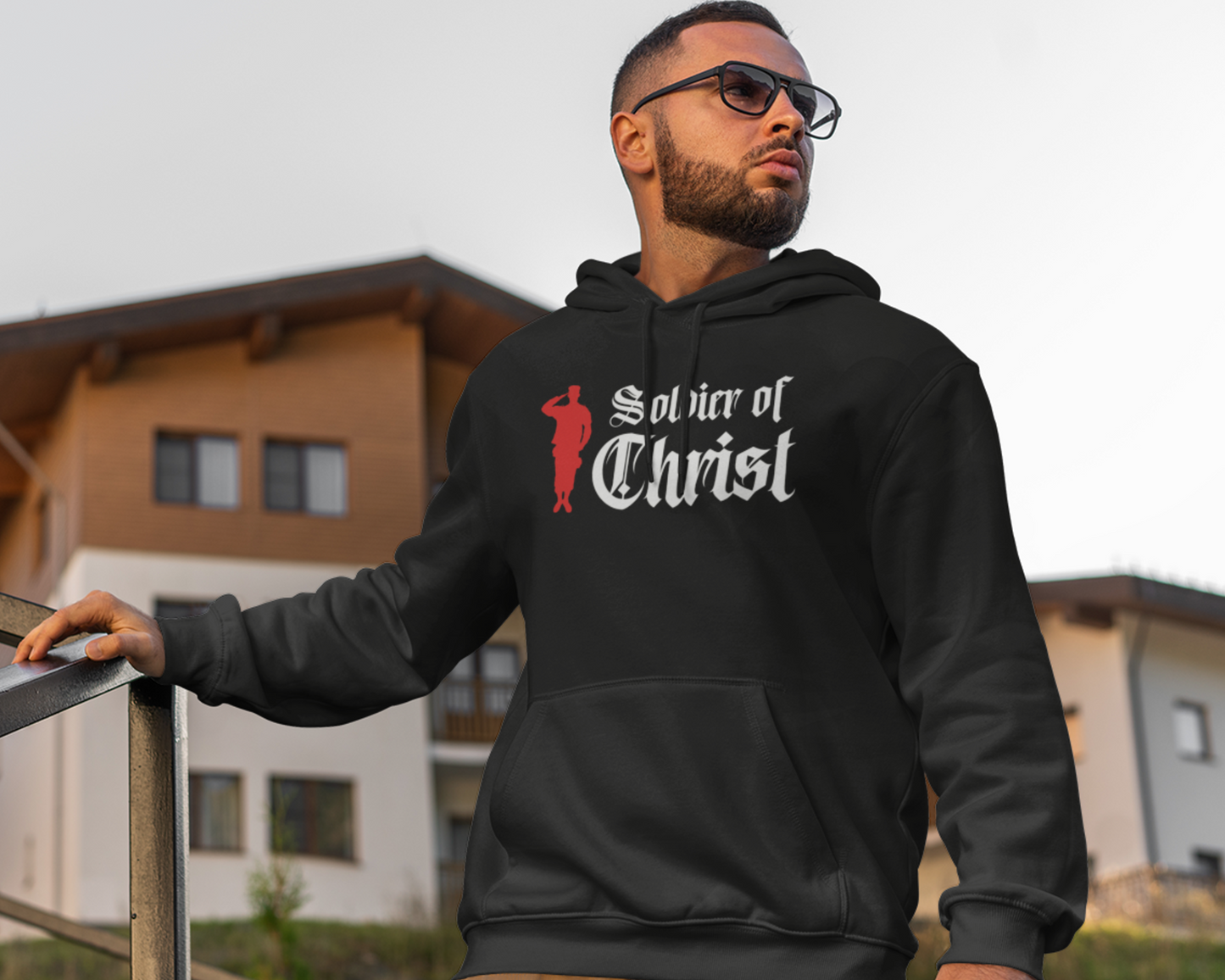 Soldier Of Christ Mens Hoodie