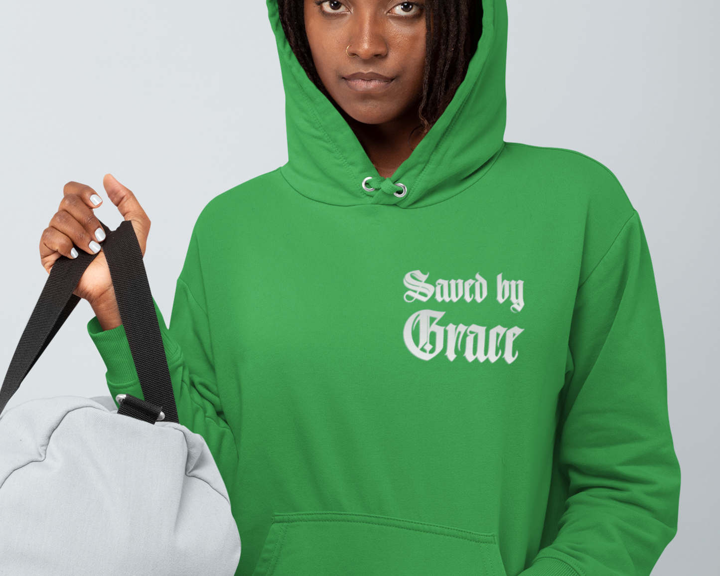 Saved By Grace Womens Hoodie