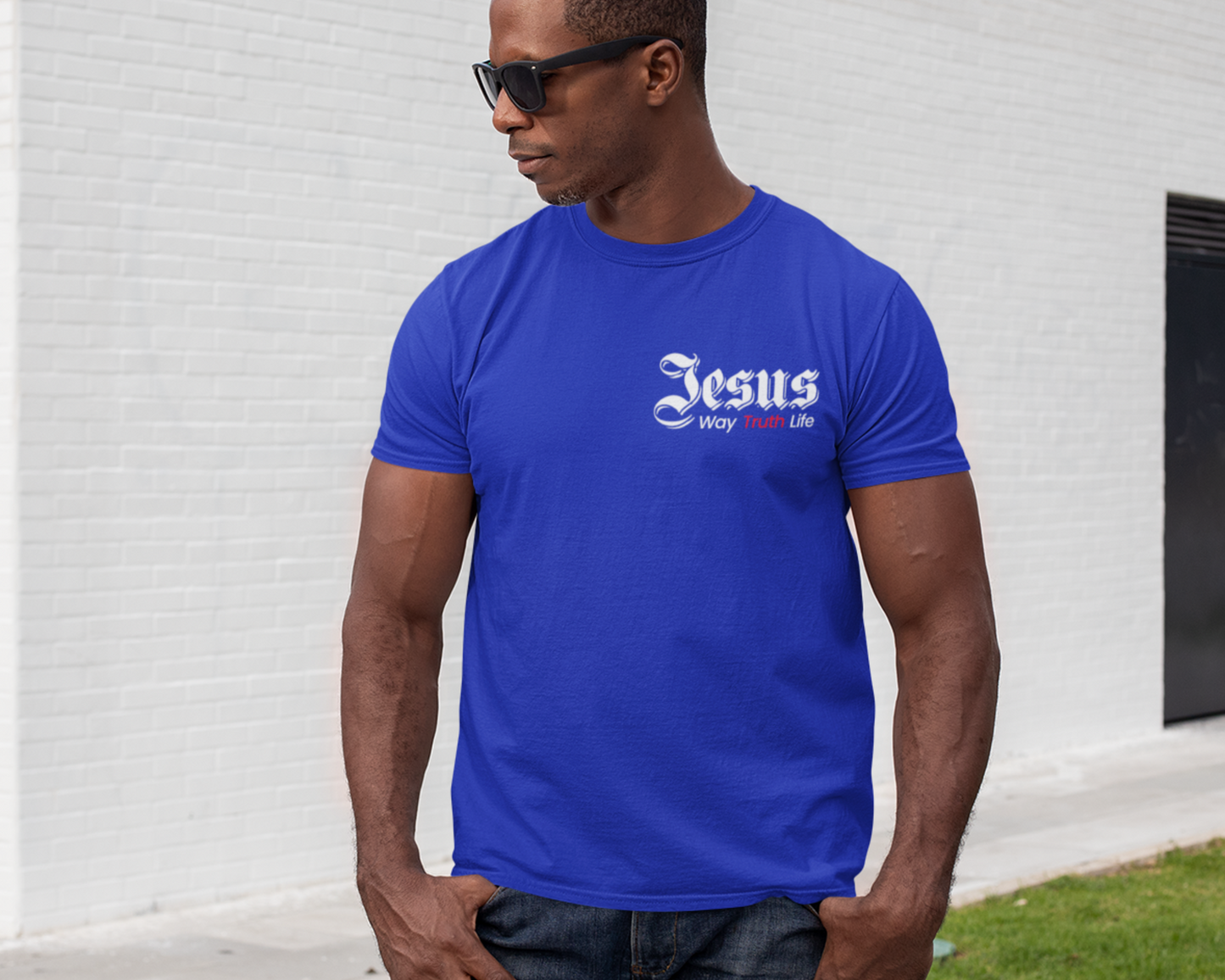 Jesus Way Truth Life Mens T-Shirt