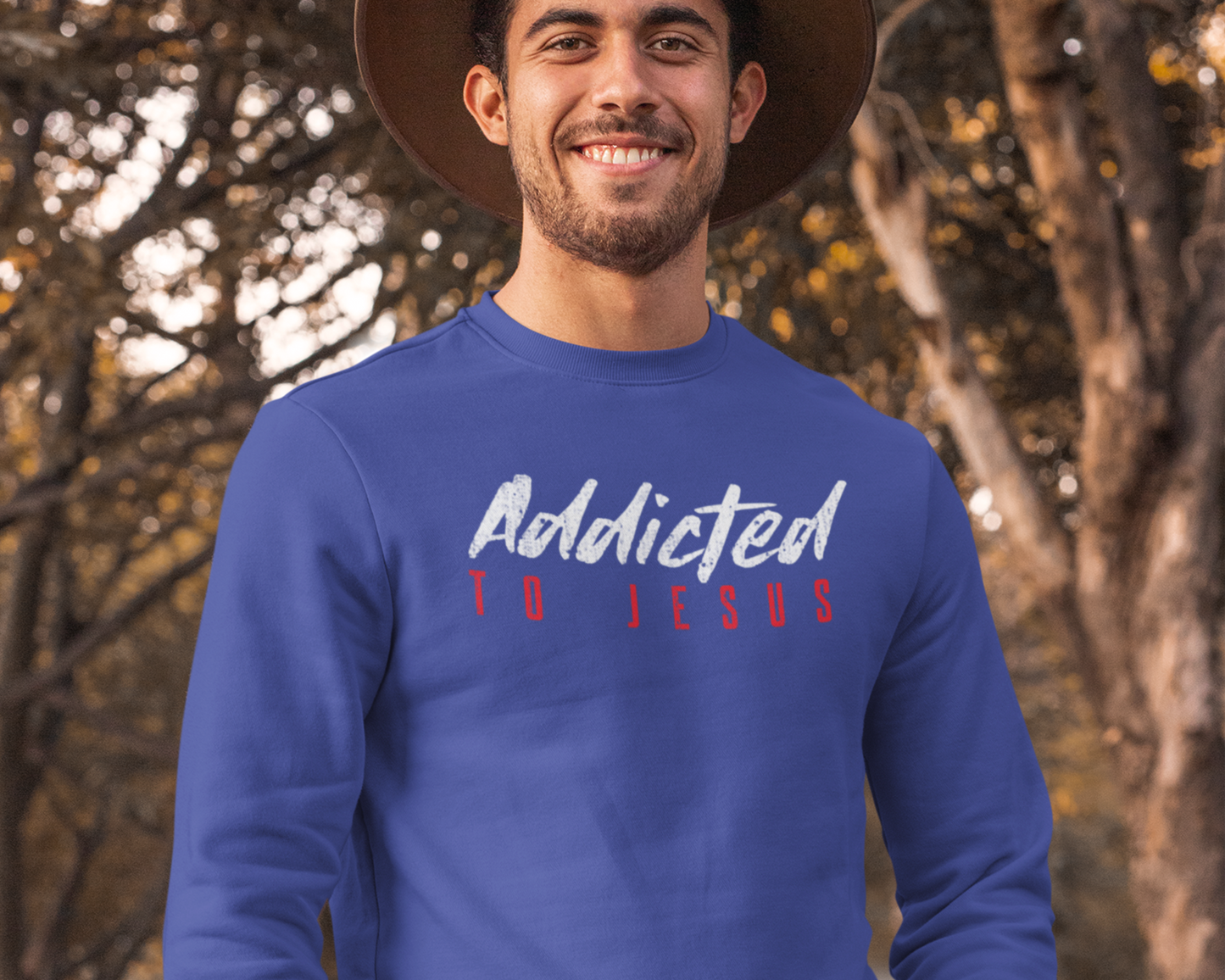 Addicted To Jesus Christian Sweatshirt For Men